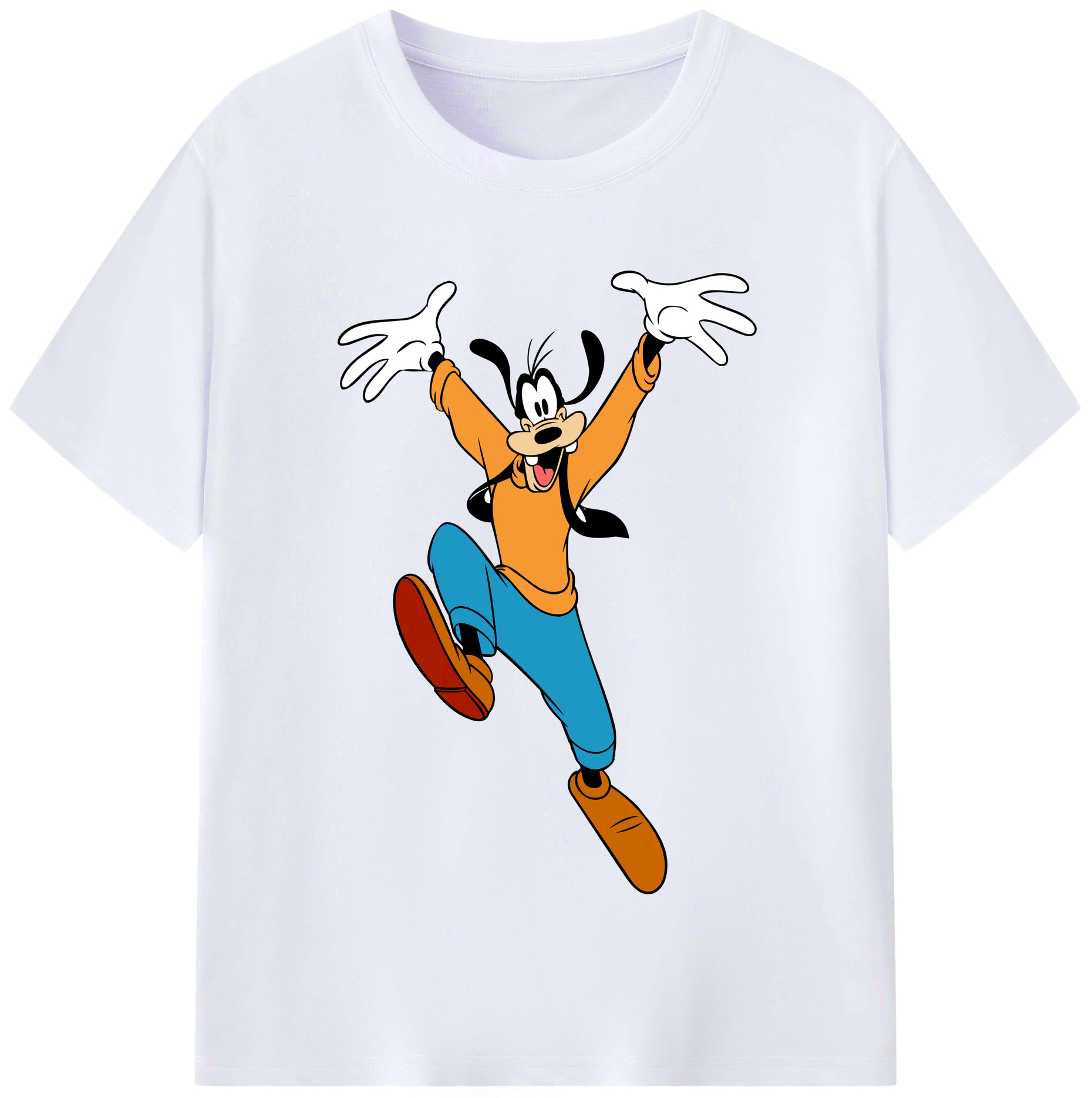 （画像用） ミッキーマウス Mickey Mouse レディースカジュアルプリントTシャツ（綿100％）