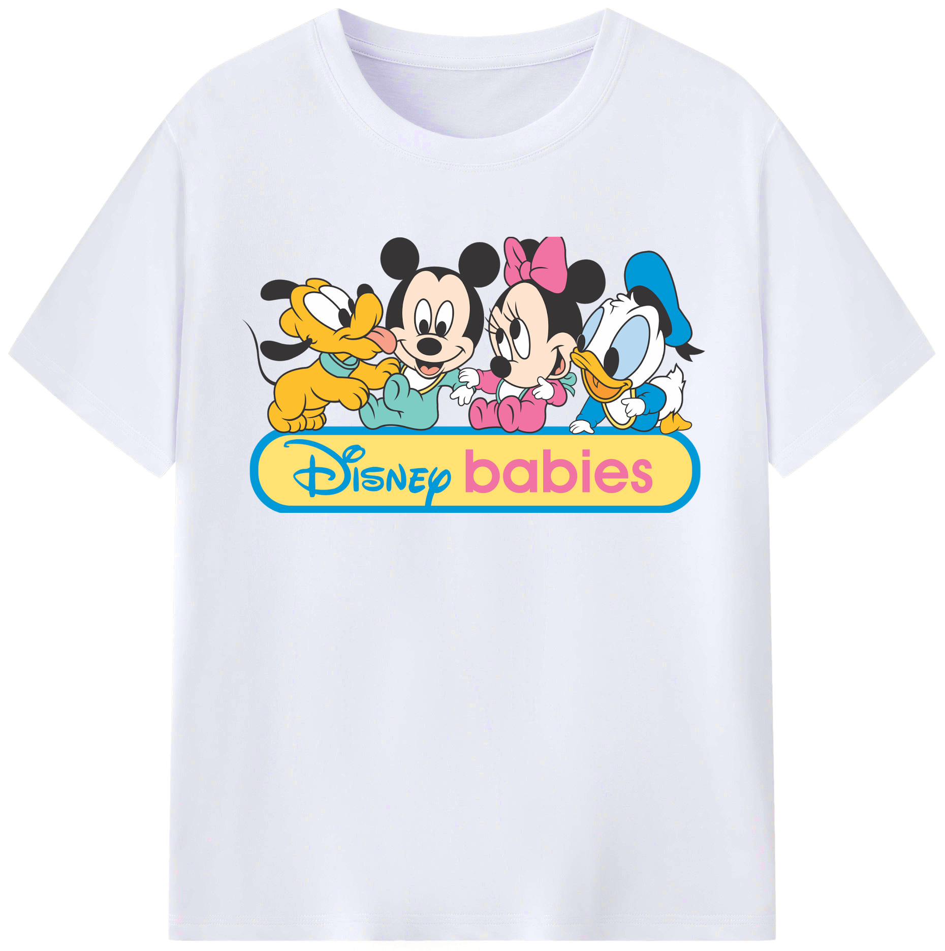 （画像用） ミッキーマウス Mickey Mouse レディースカジュアルプリントTシャツ（綿100％）