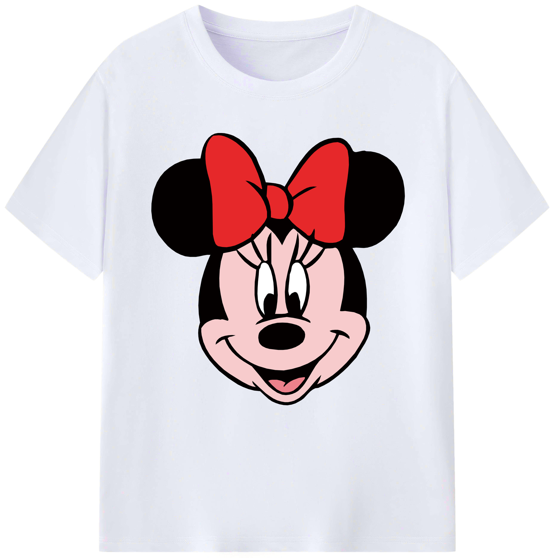 （画像用） ミッキーマウス Mickey Mouse レディースカジュアルプリントTシャツ（綿100％）