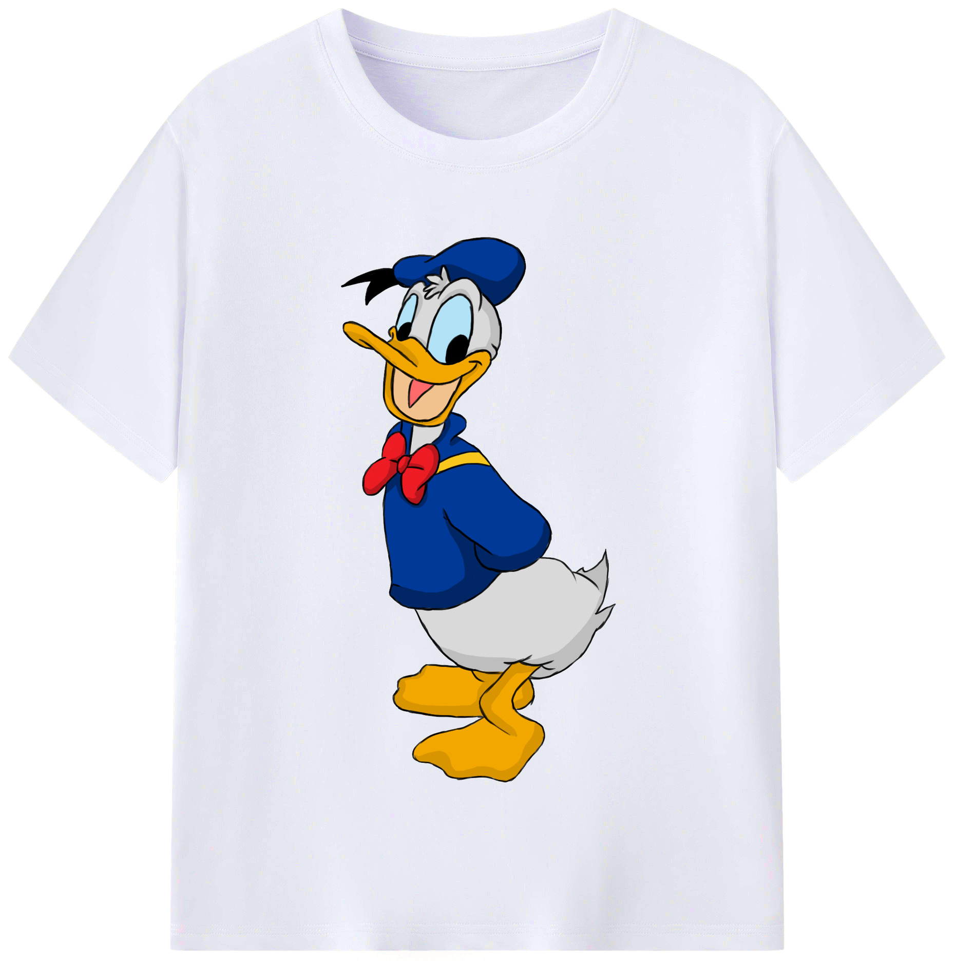 （画像用） ミッキーマウス Mickey Mouse レディースカジュアルプリントTシャツ（綿100％）