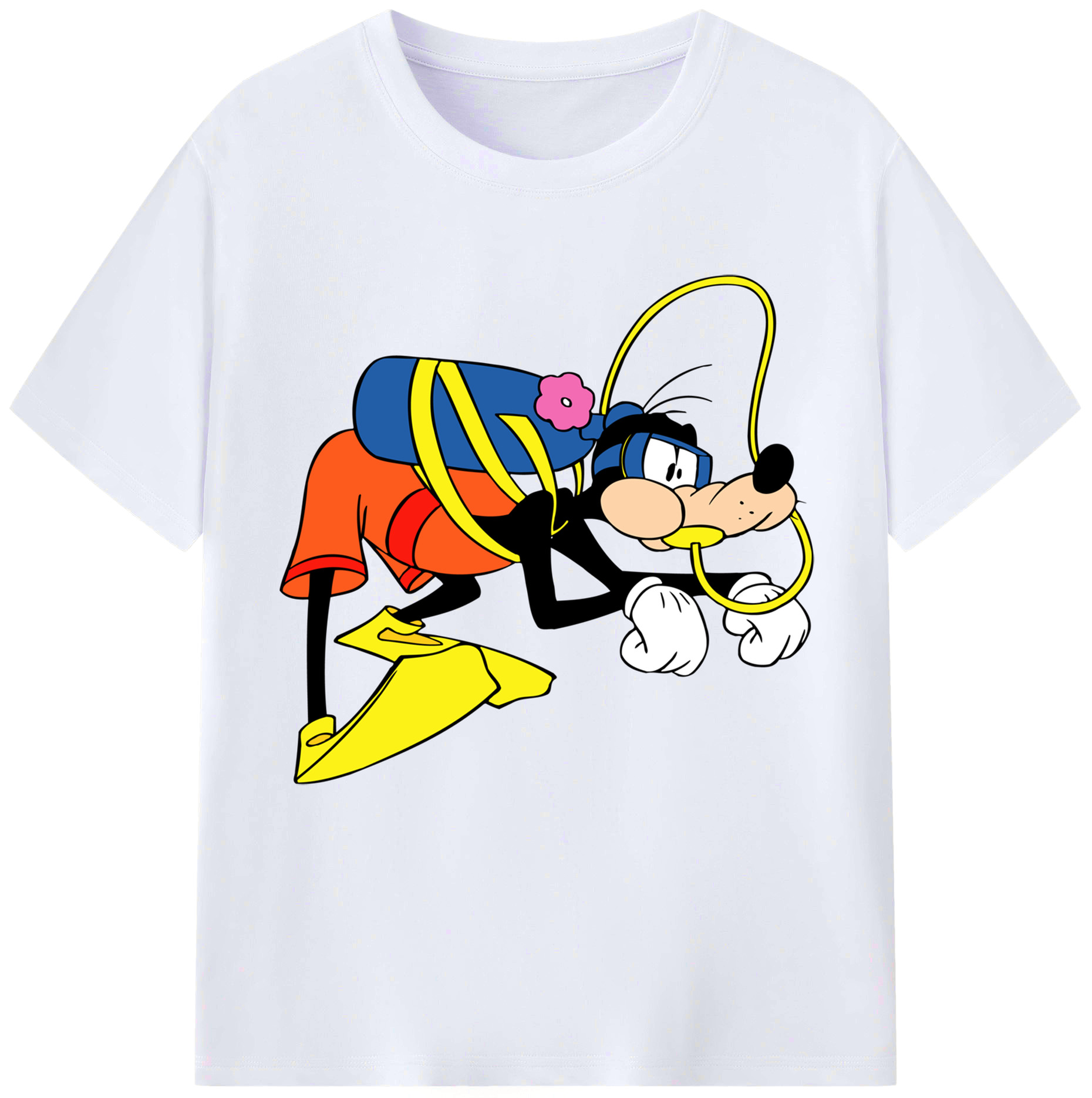 （画像用） ミッキーマウス Mickey Mouse レディースカジュアルプリントTシャツ（綿100％）