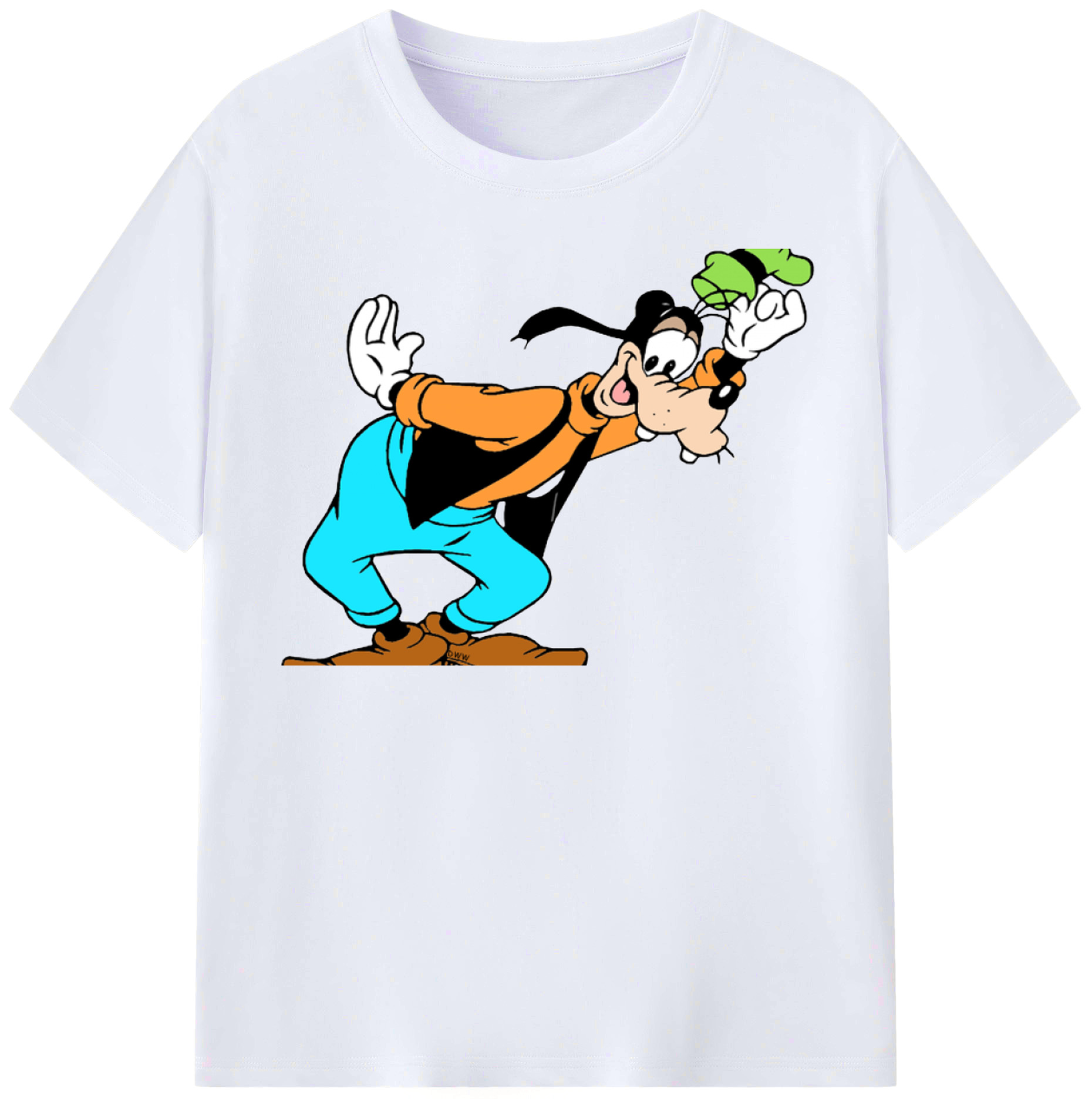 （画像用） ミッキーマウス Mickey Mouse レディースカジュアルプリントTシャツ（綿100％）