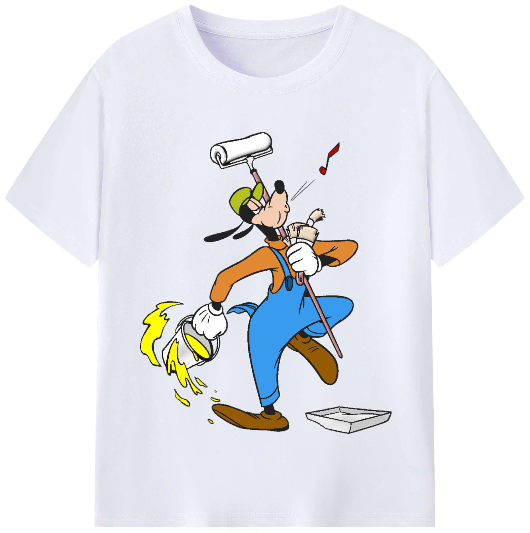 （画像用） ミッキーマウス Mickey Mouse レディースカジュアルプリントTシャツ（綿100％）