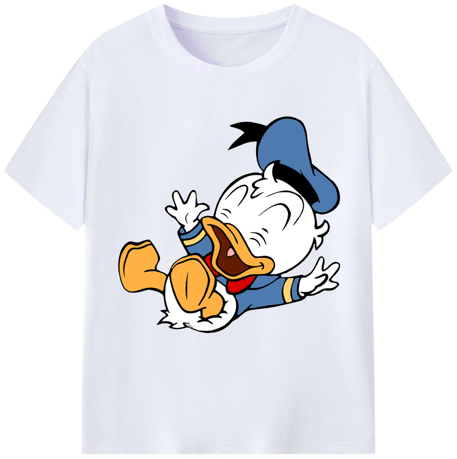 （画像用） ミッキーマウス Mickey Mouse レディースカジュアルプリントTシャツ（綿100％）
