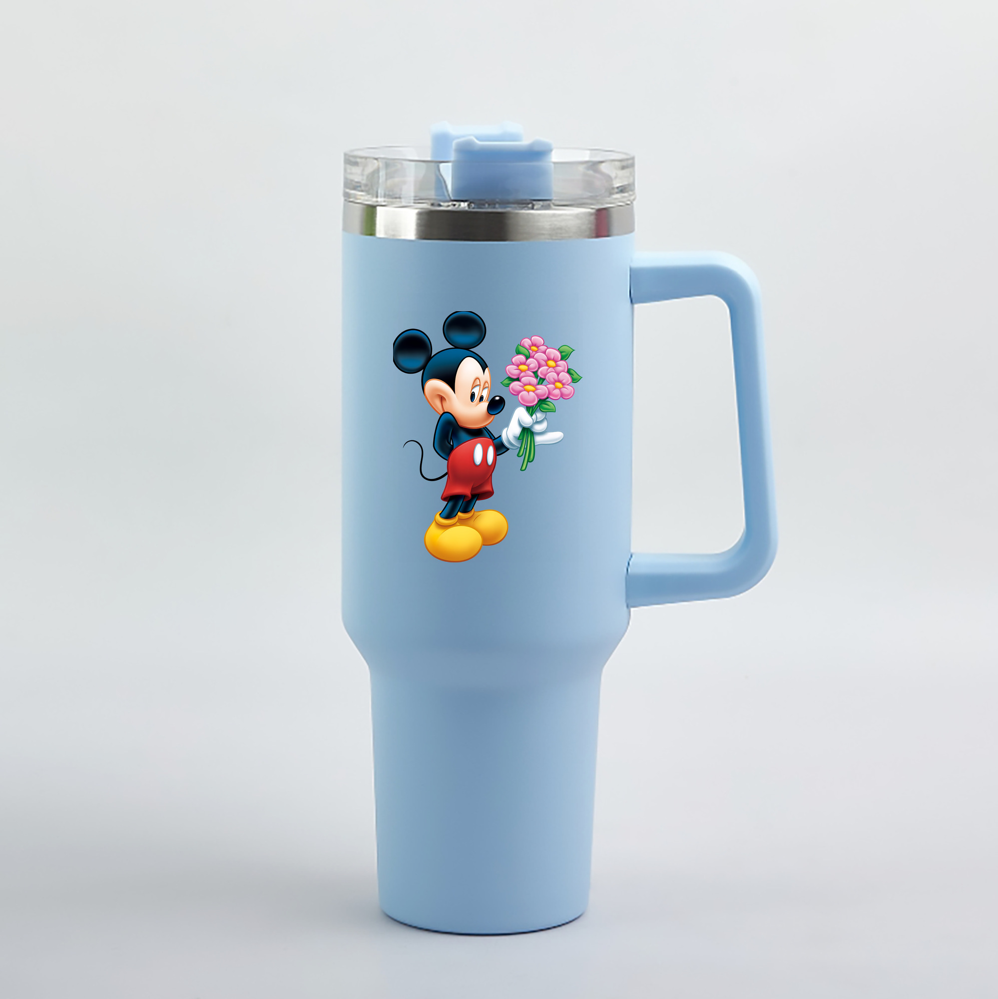 （画像用） ミッキーマウス Mickey Mouse 1200mL車用タンブラー（カラープリント）