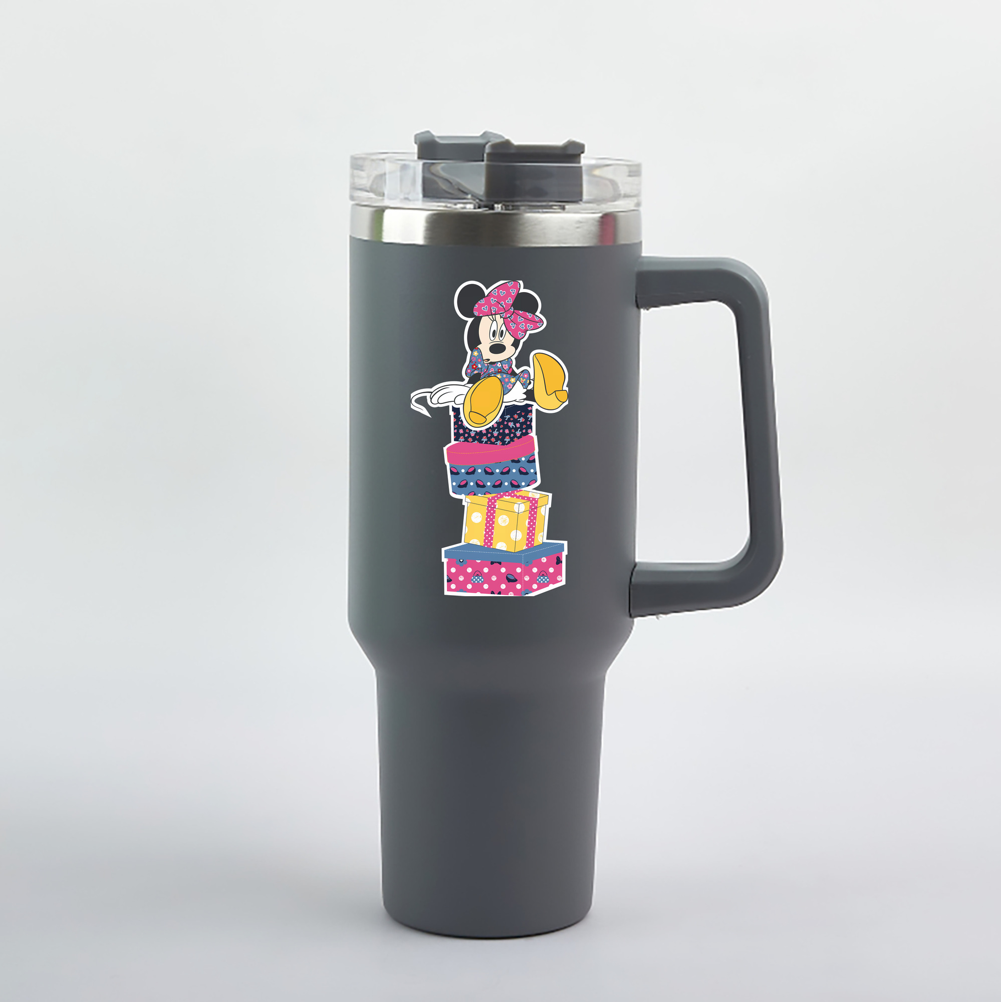 （画像用） ミッキーマウス Mickey Mouse 1200mL車用タンブラー（カラープリント）