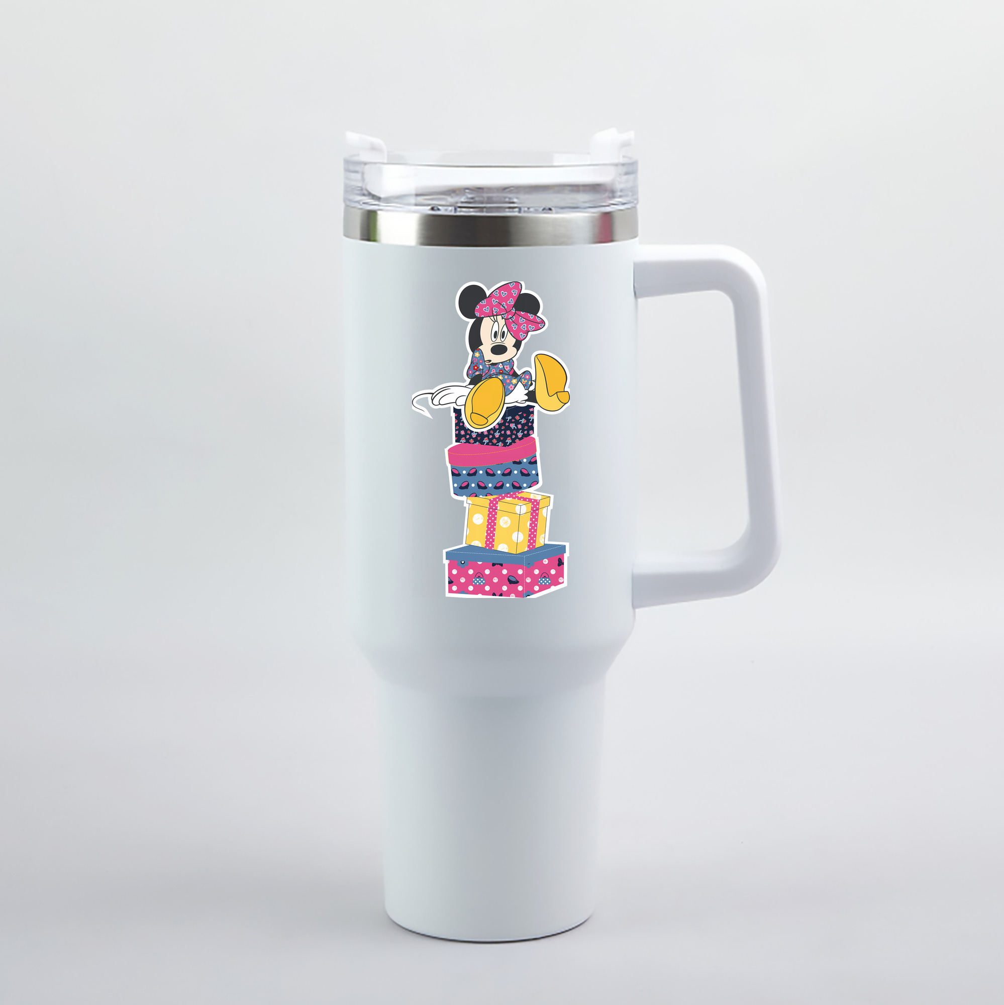 （画像用） ミッキーマウス Mickey Mouse 1200mL車用タンブラー（カラープリント）