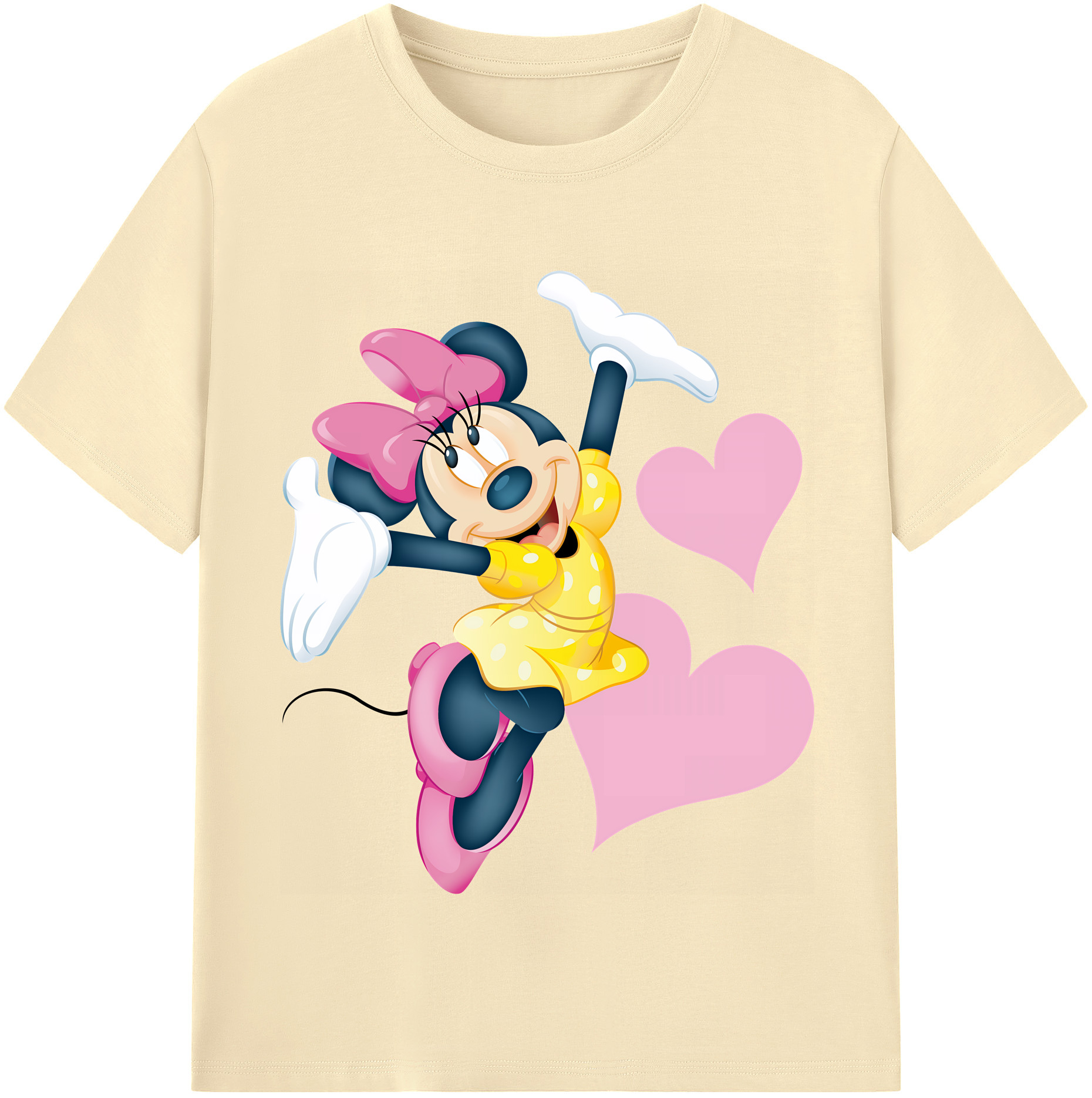 （画像用） ミッキーマウス Mickey Mouse 綿100％半袖Tシャツ（フロントプリント）