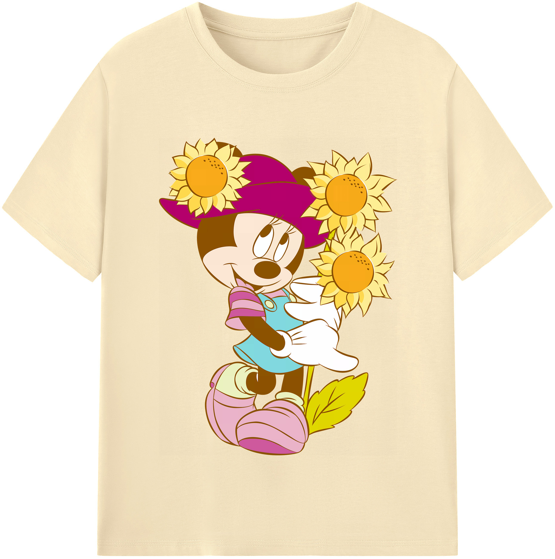 （画像用） ミッキーマウス Mickey Mouse 綿100％半袖Tシャツ（フロントプリント）