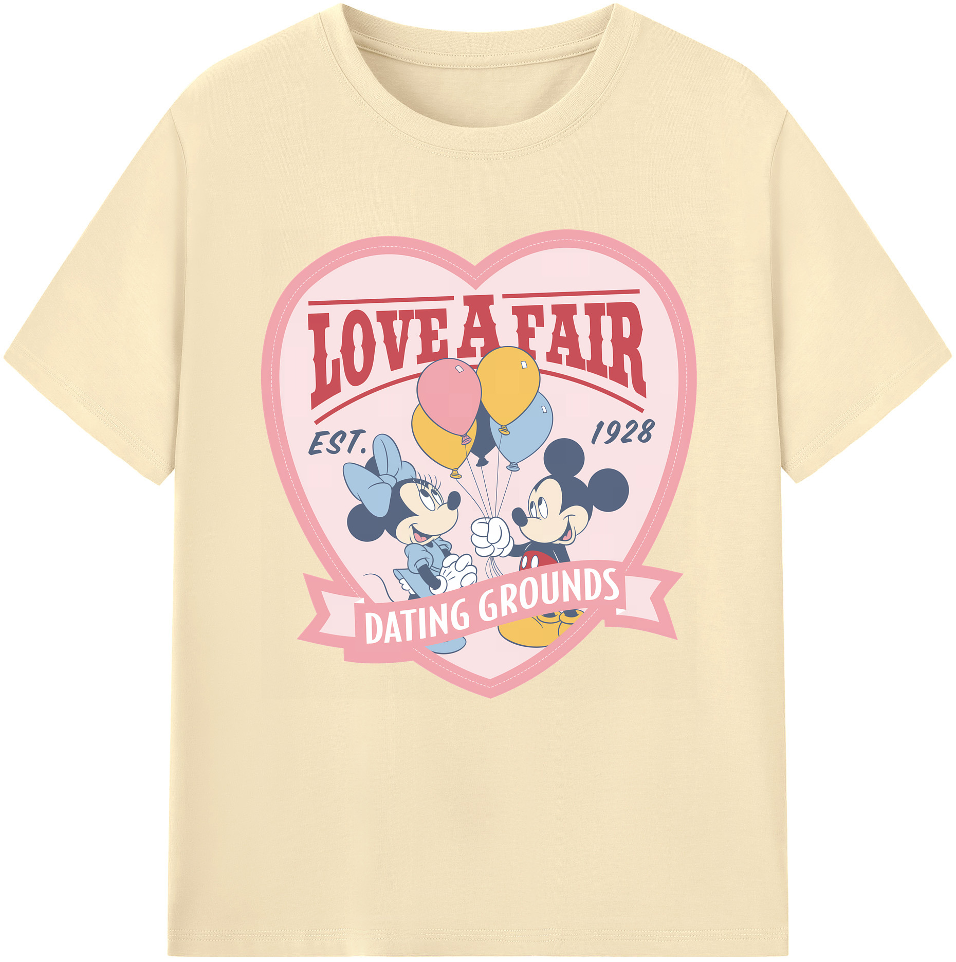 （画像用） ミッキーマウス Mickey Mouse 綿100％半袖Tシャツ（フロントプリント）