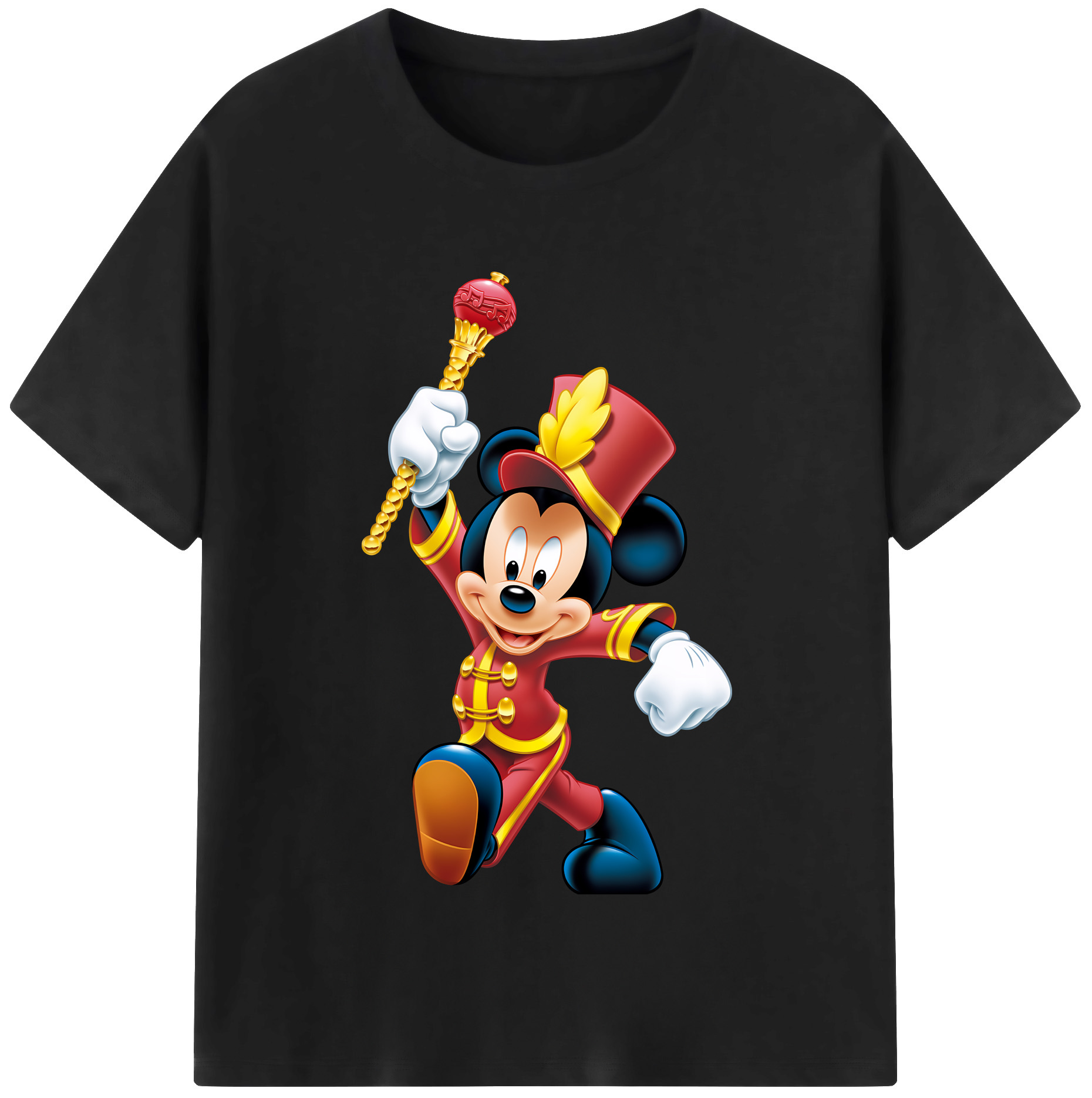 （画像用） ミッキーマウス Mickey Mouse 綿100％半袖Tシャツ（フロントプリント）