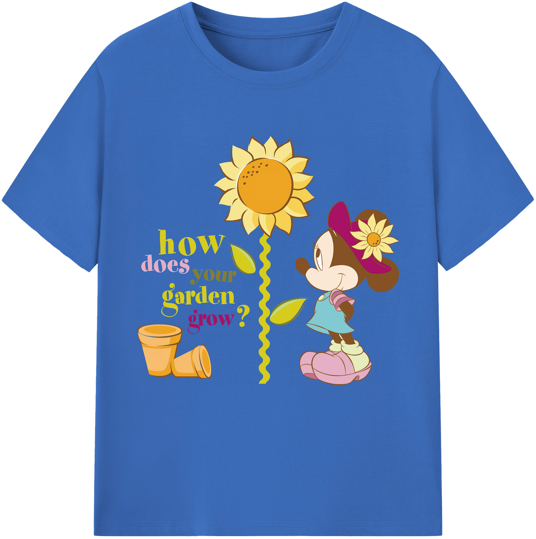 （画像用） ミッキーマウス Mickey Mouse 綿100％半袖Tシャツ（フロントプリント）