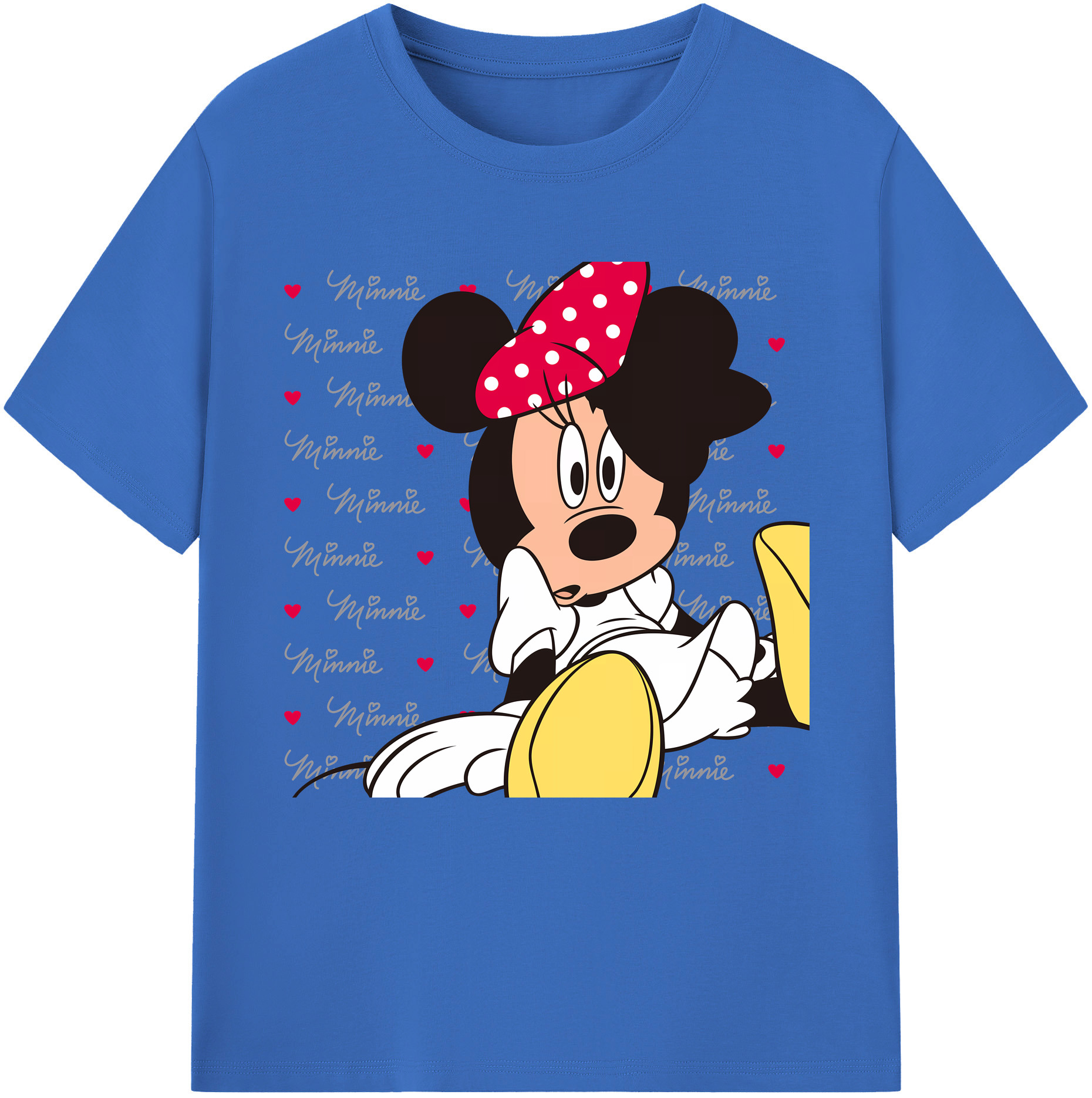 （画像用） ミッキーマウス Mickey Mouse 綿100％半袖Tシャツ（フロントプリント）