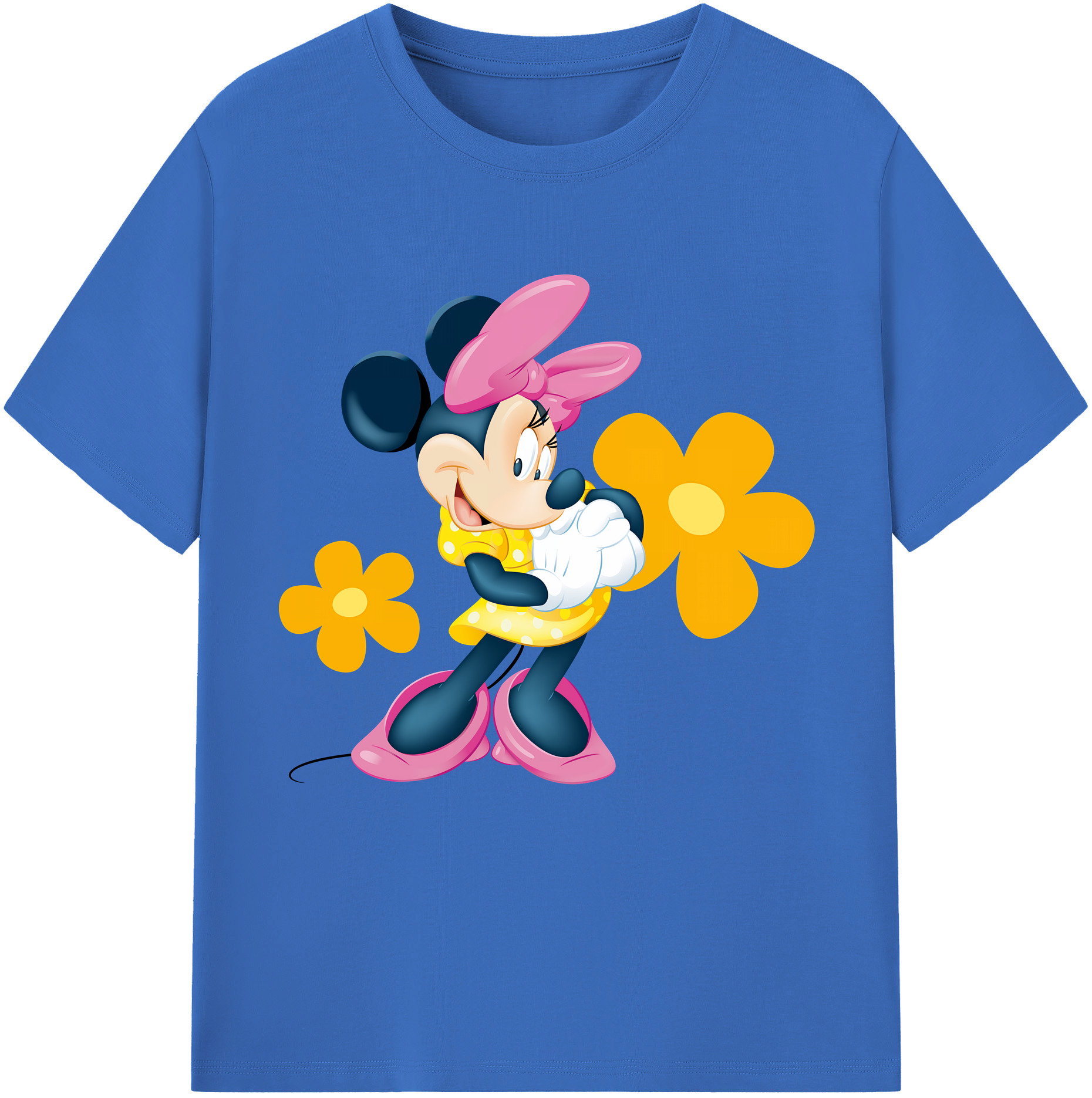 （画像用） ミッキーマウス Mickey Mouse 綿100％半袖Tシャツ（フロントプリント）