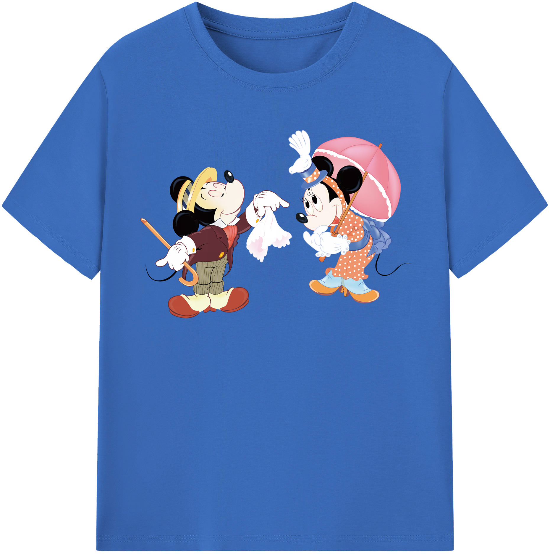 （画像用） ミッキーマウス Mickey Mouse 綿100％半袖Tシャツ（フロントプリント）