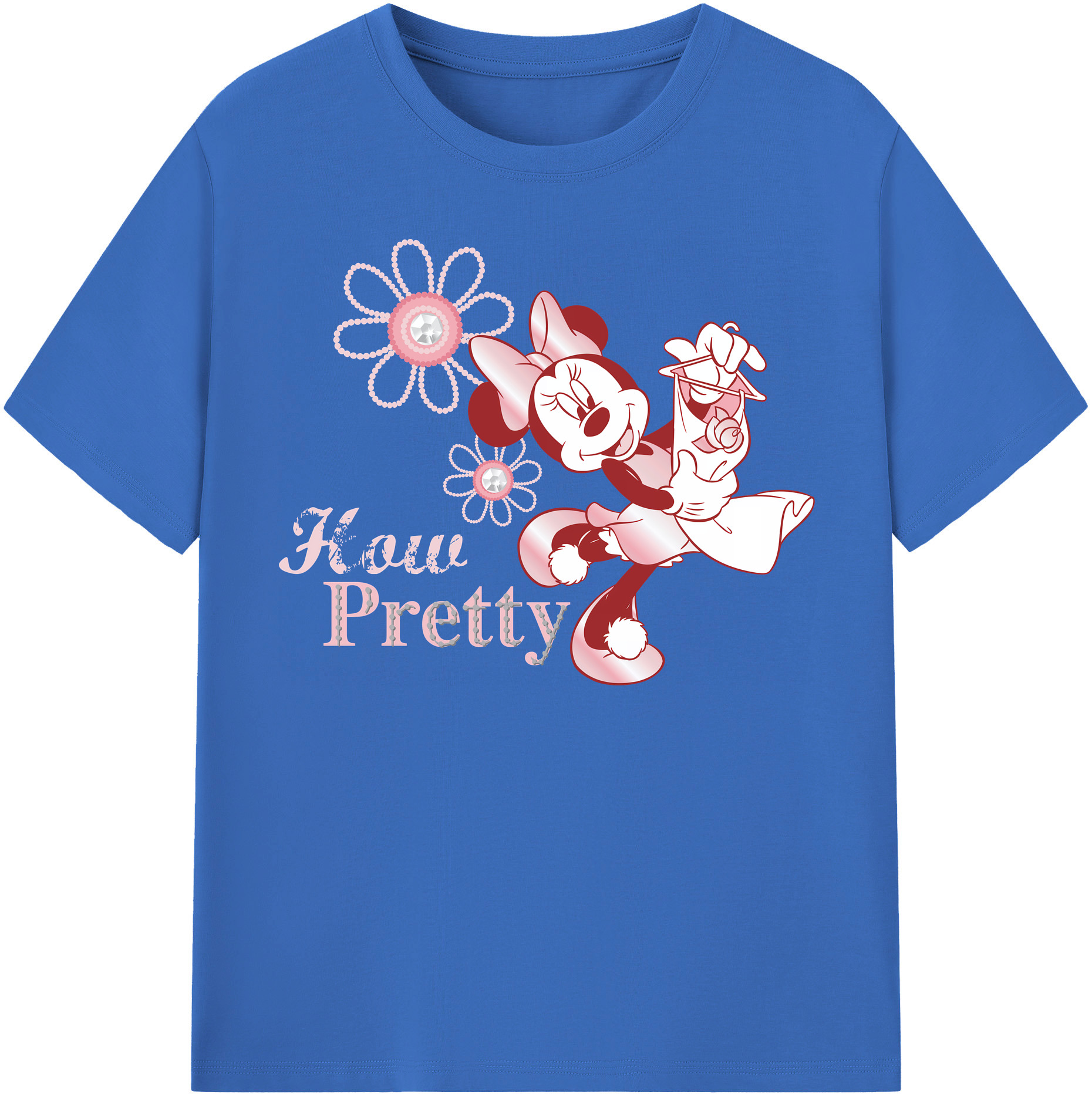 （画像用） ミッキーマウス Mickey Mouse 綿100％半袖Tシャツ（フロントプリント）