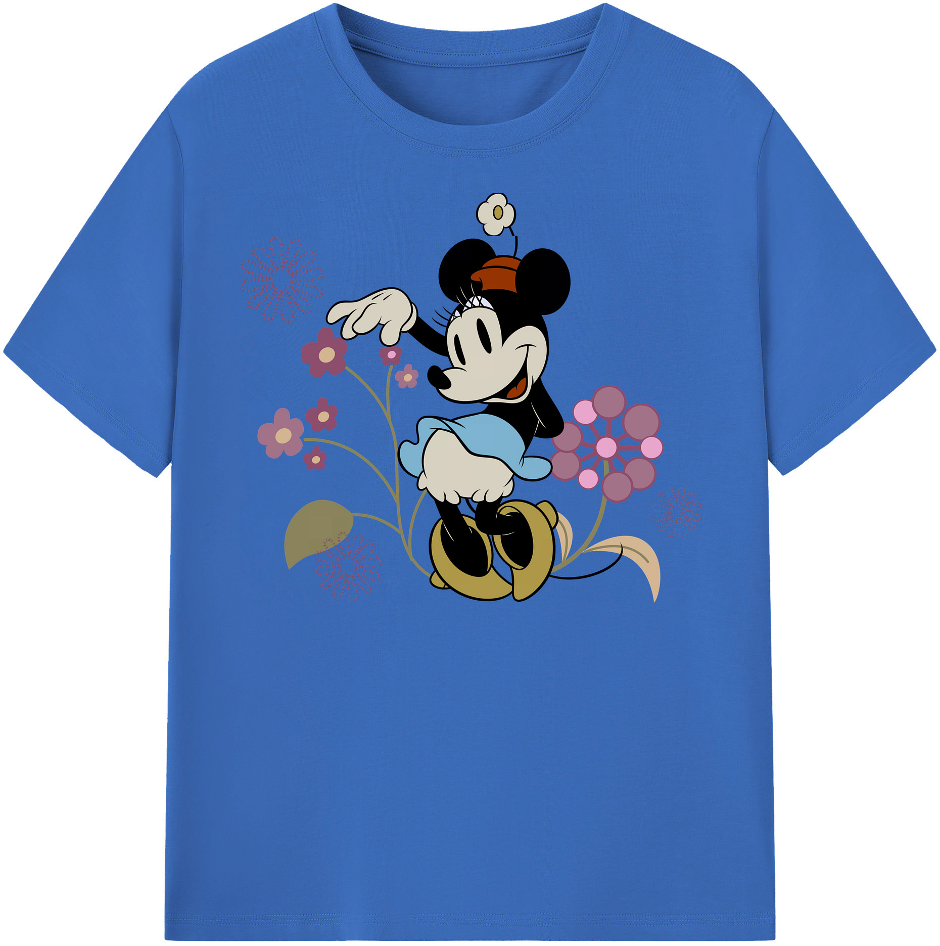 （画像用） ミッキーマウス Mickey Mouse 綿100％半袖Tシャツ（フロントプリント）