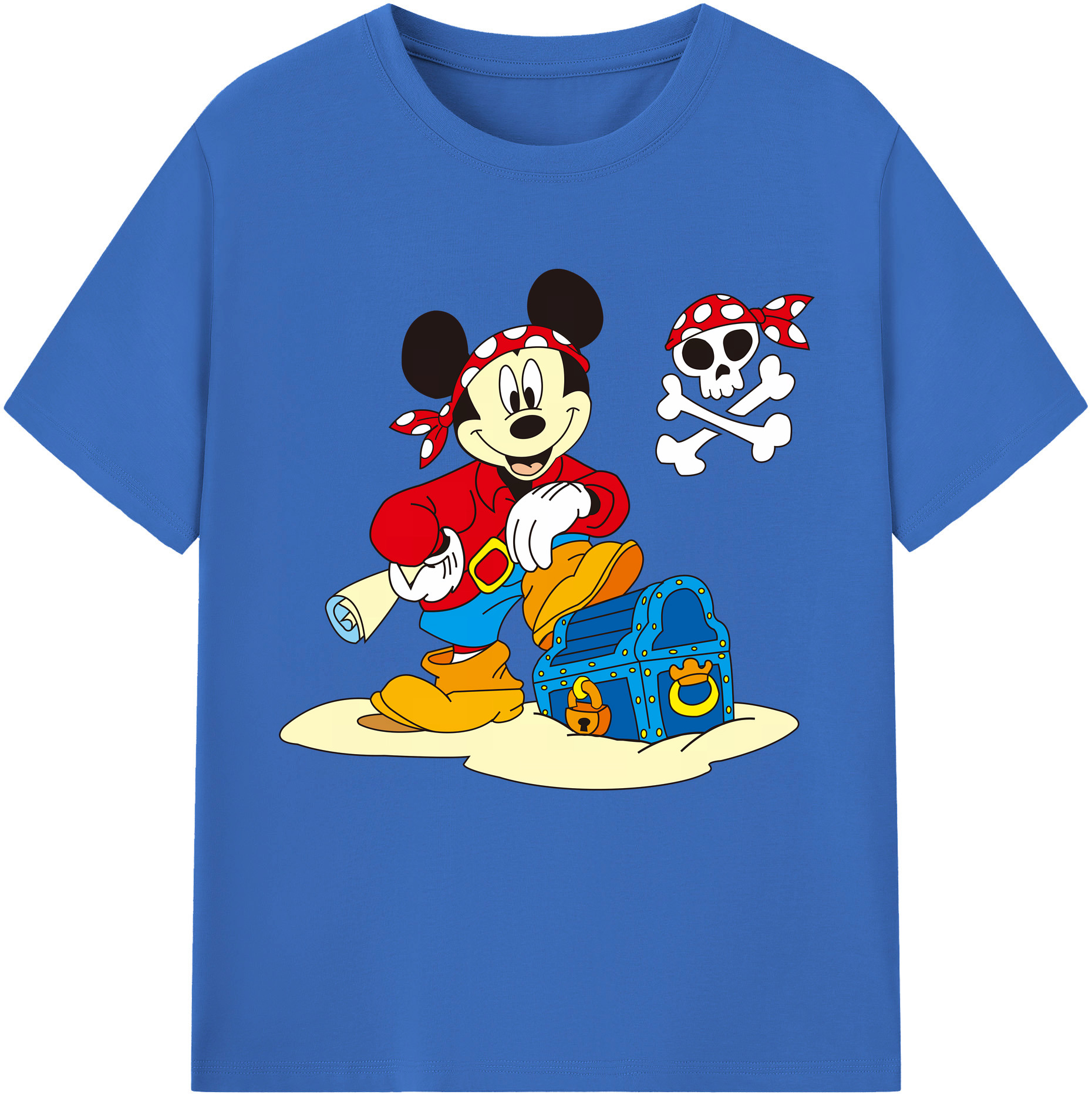（画像用） ミッキーマウス Mickey Mouse 綿100％半袖Tシャツ（フロントプリント）