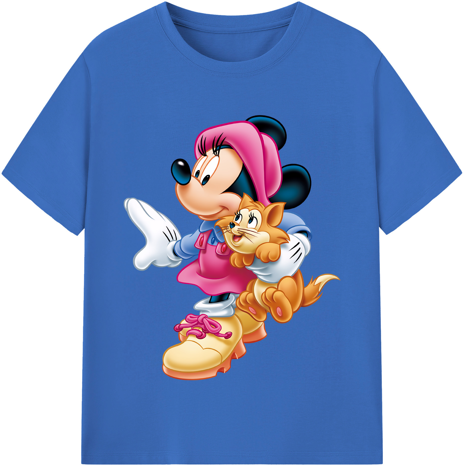 （画像用） ミッキーマウス Mickey Mouse 綿100％半袖Tシャツ（フロントプリント）