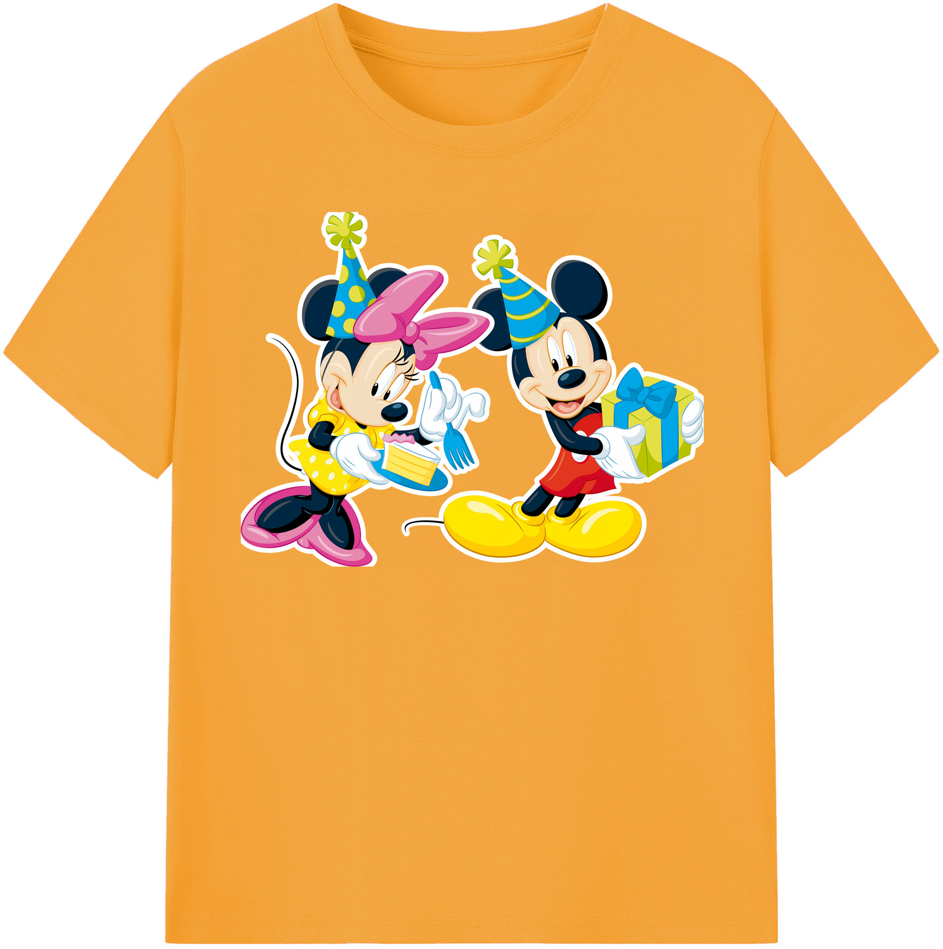 （画像用） ミッキーマウス Mickey Mouse 綿100％半袖Tシャツ（フロントプリント）
