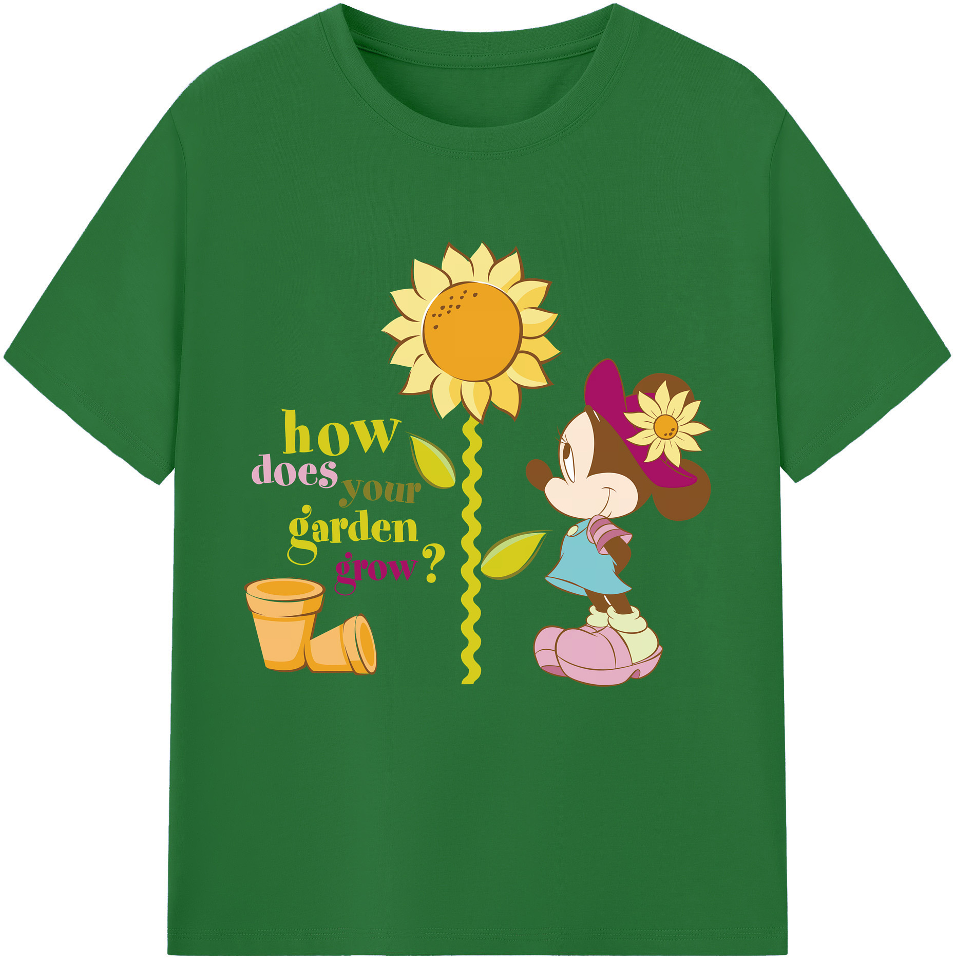 （画像用） ミッキーマウス Mickey Mouse 綿100％半袖Tシャツ（フロントプリント）
