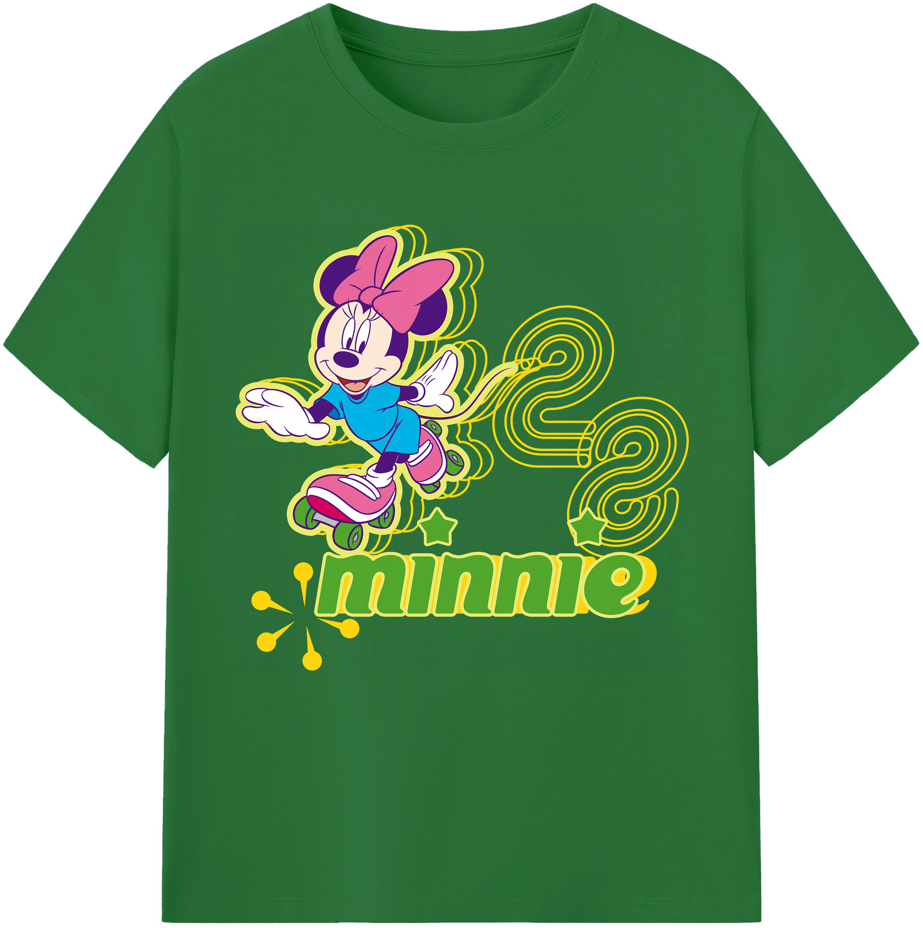 （画像用） ミッキーマウス Mickey Mouse 綿100％半袖Tシャツ（フロントプリント）