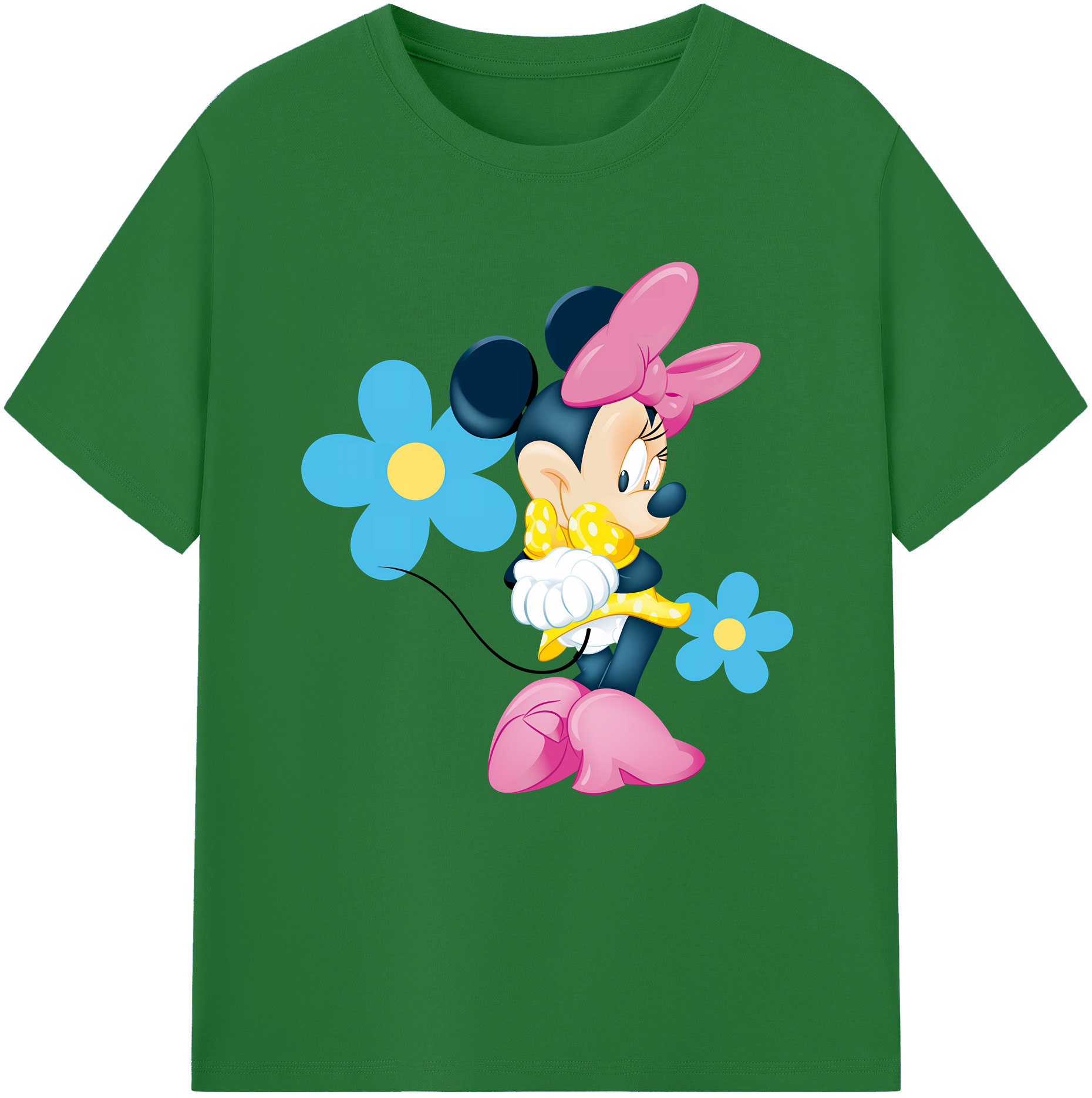 （画像用） ミッキーマウス Mickey Mouse 綿100％半袖Tシャツ（フロントプリント）