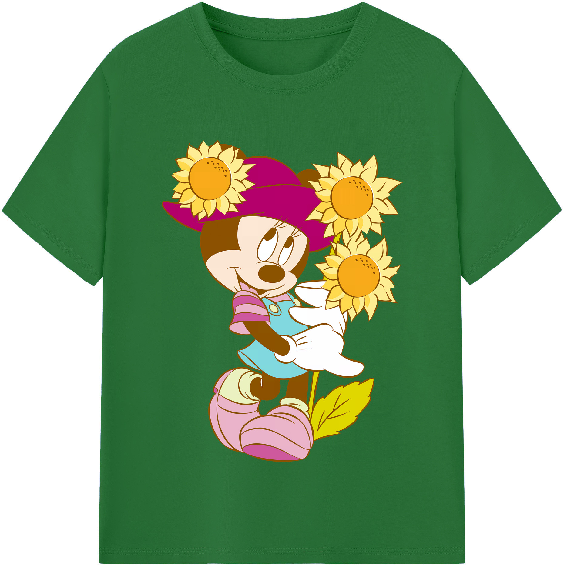 （画像用） ミッキーマウス Mickey Mouse 綿100％半袖Tシャツ（フロントプリント）