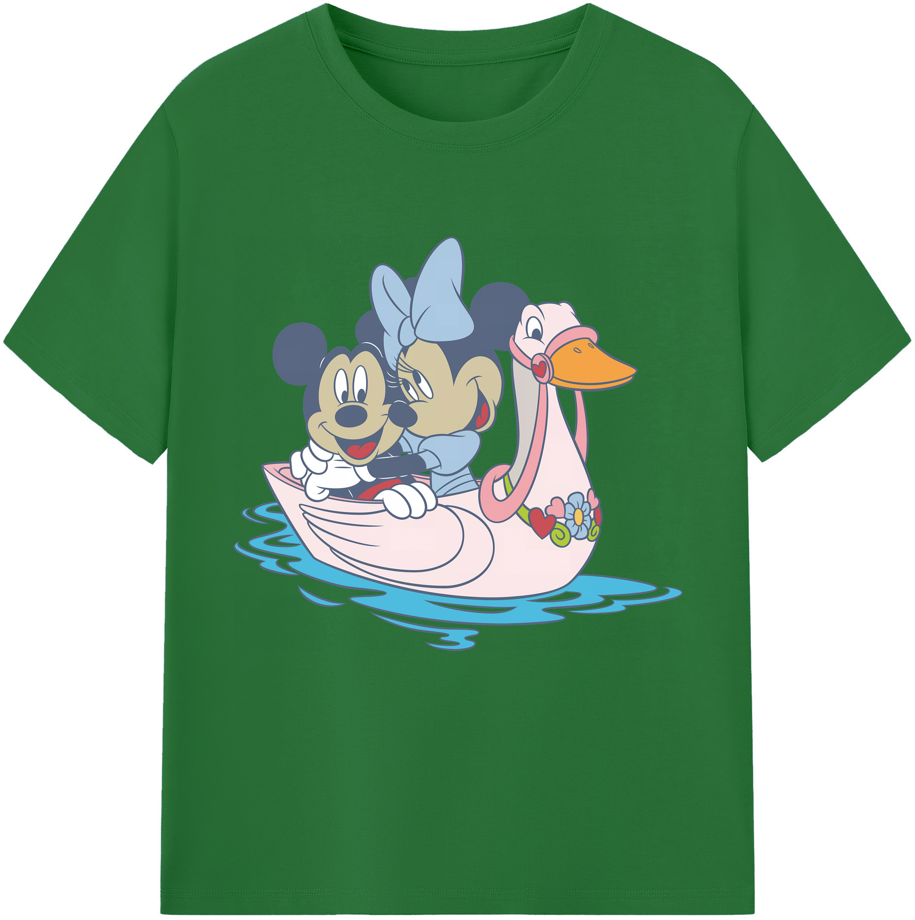 （画像用） ミッキーマウス Mickey Mouse 綿100％半袖Tシャツ（フロントプリント）
