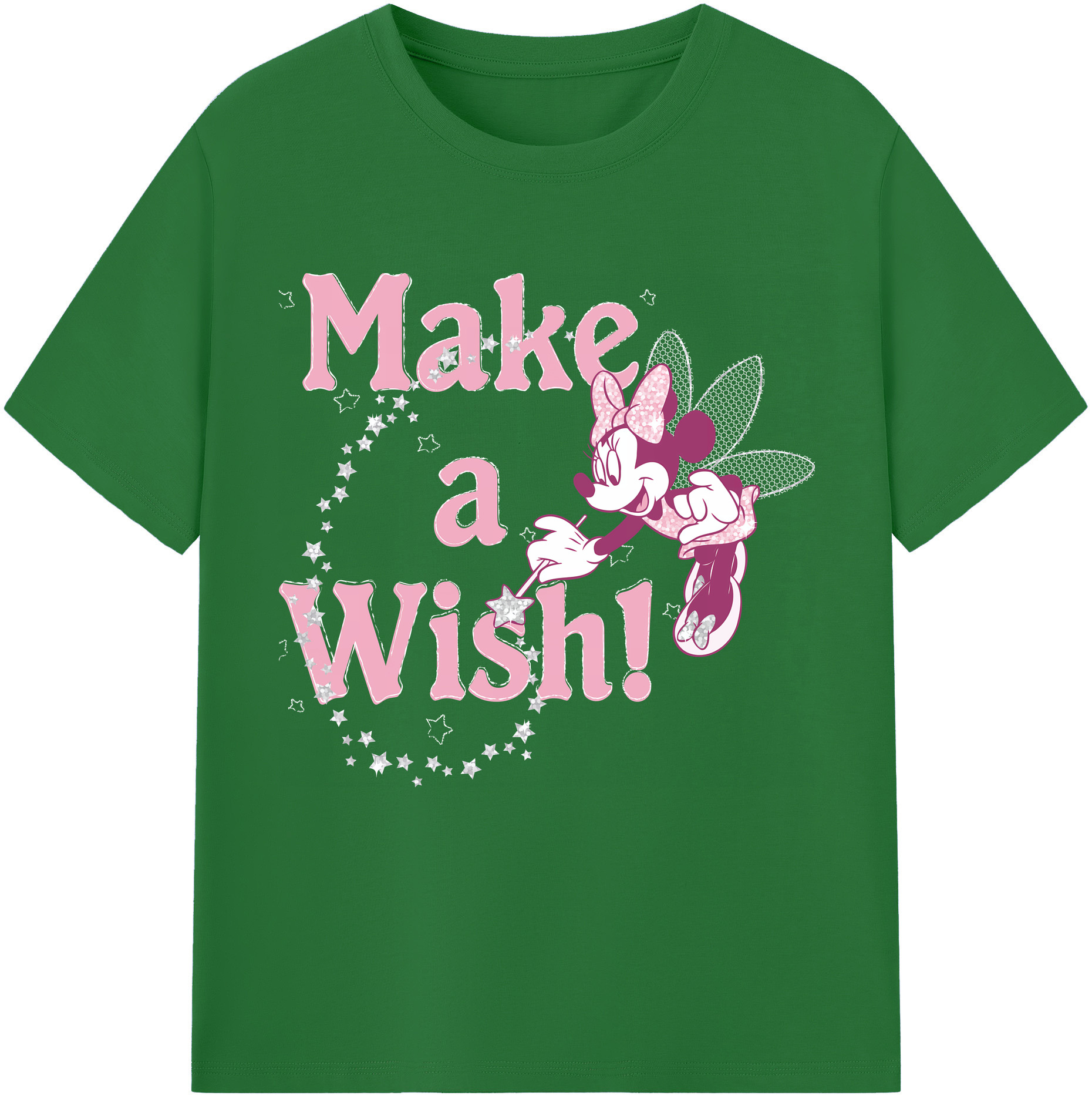 （画像用） ミッキーマウス Mickey Mouse 綿100％半袖Tシャツ（フロントプリント）