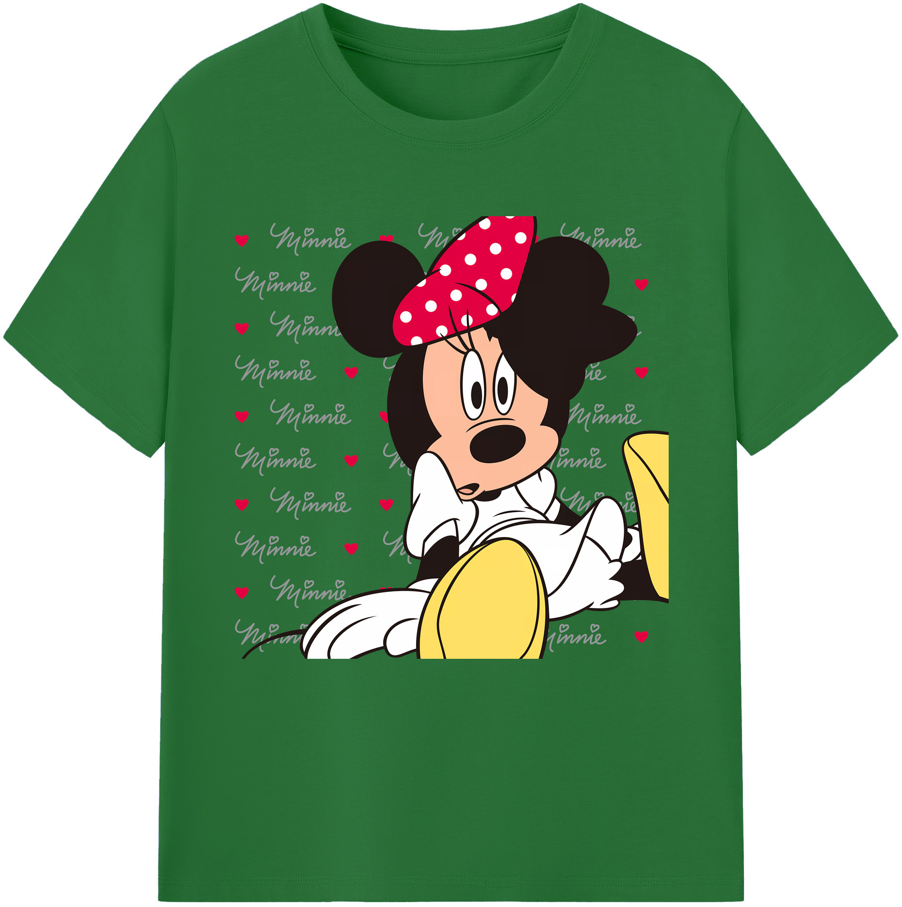（画像用） ミッキーマウス Mickey Mouse 綿100％半袖Tシャツ（フロントプリント）