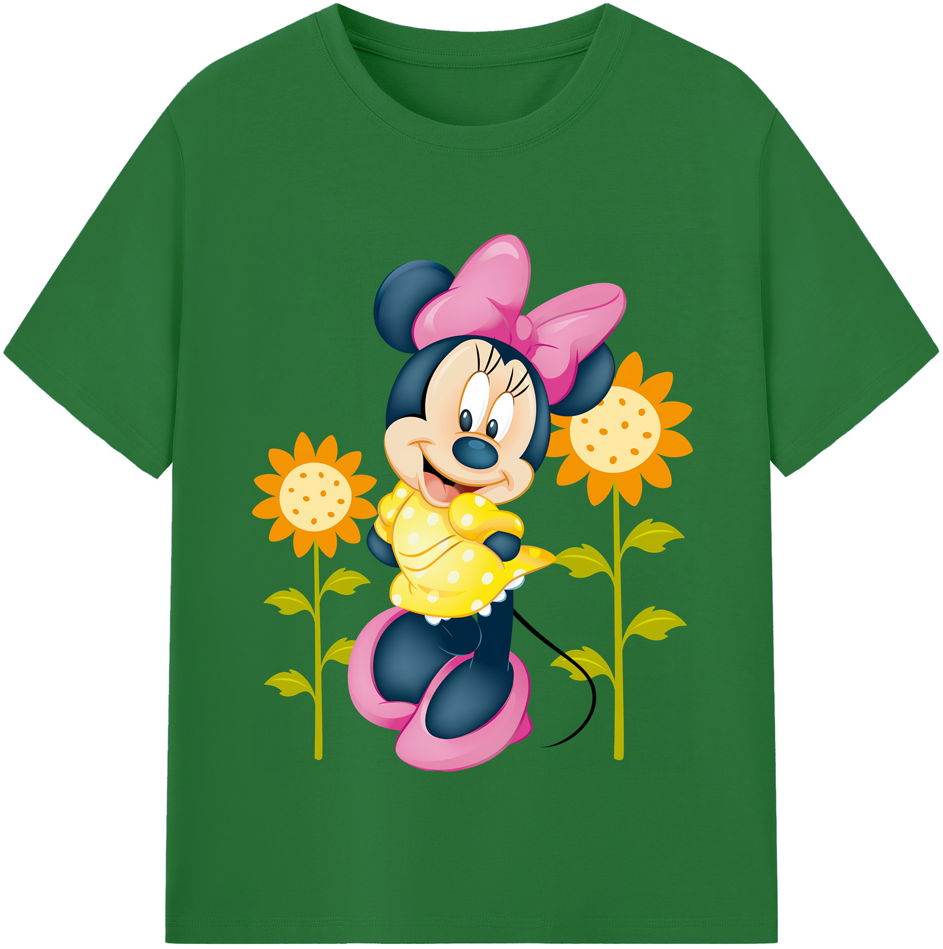 （画像用） ミッキーマウス Mickey Mouse 綿100％半袖Tシャツ（フロントプリント）