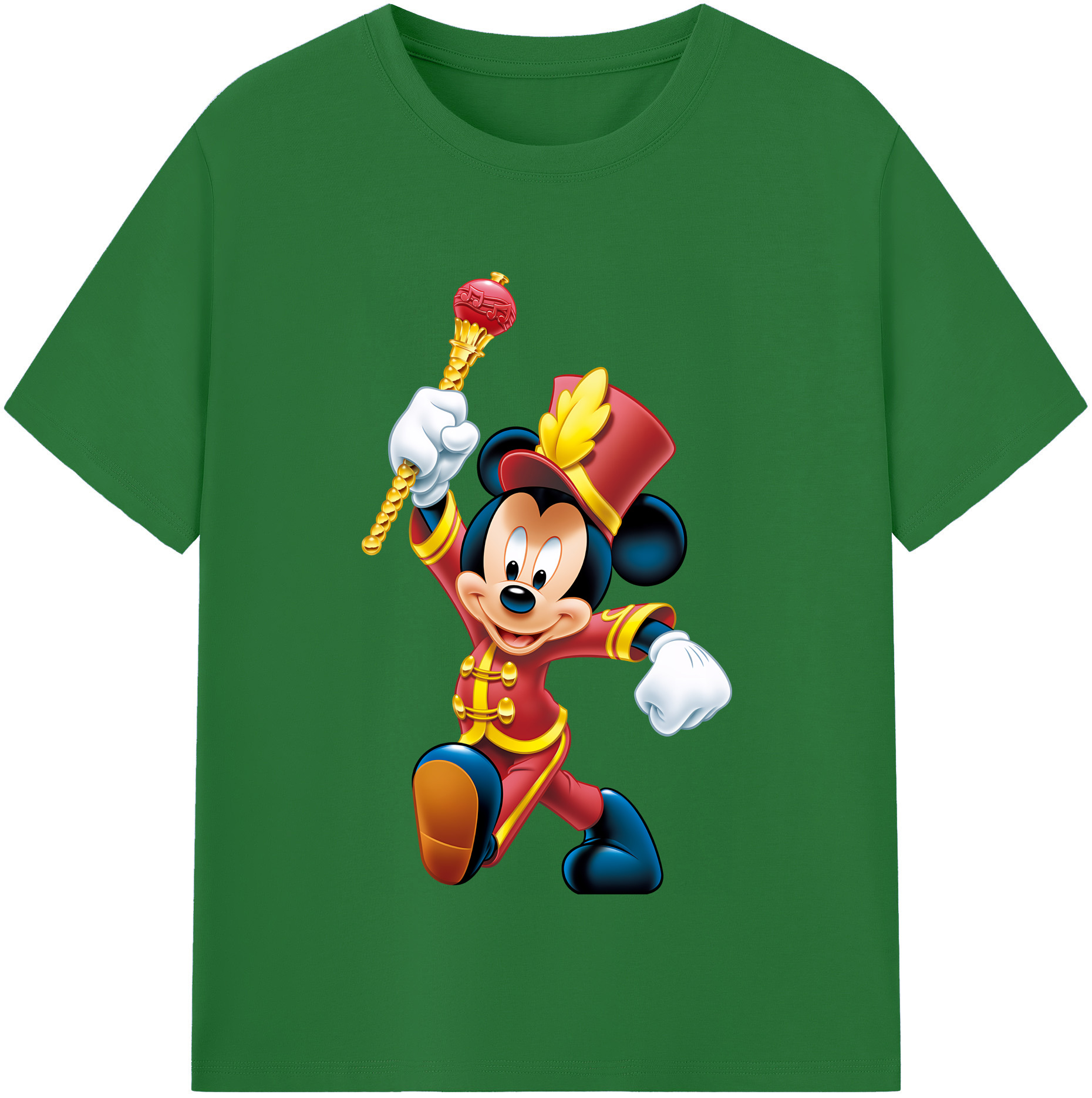 （画像用） ミッキーマウス Mickey Mouse 綿100％半袖Tシャツ（フロントプリント）