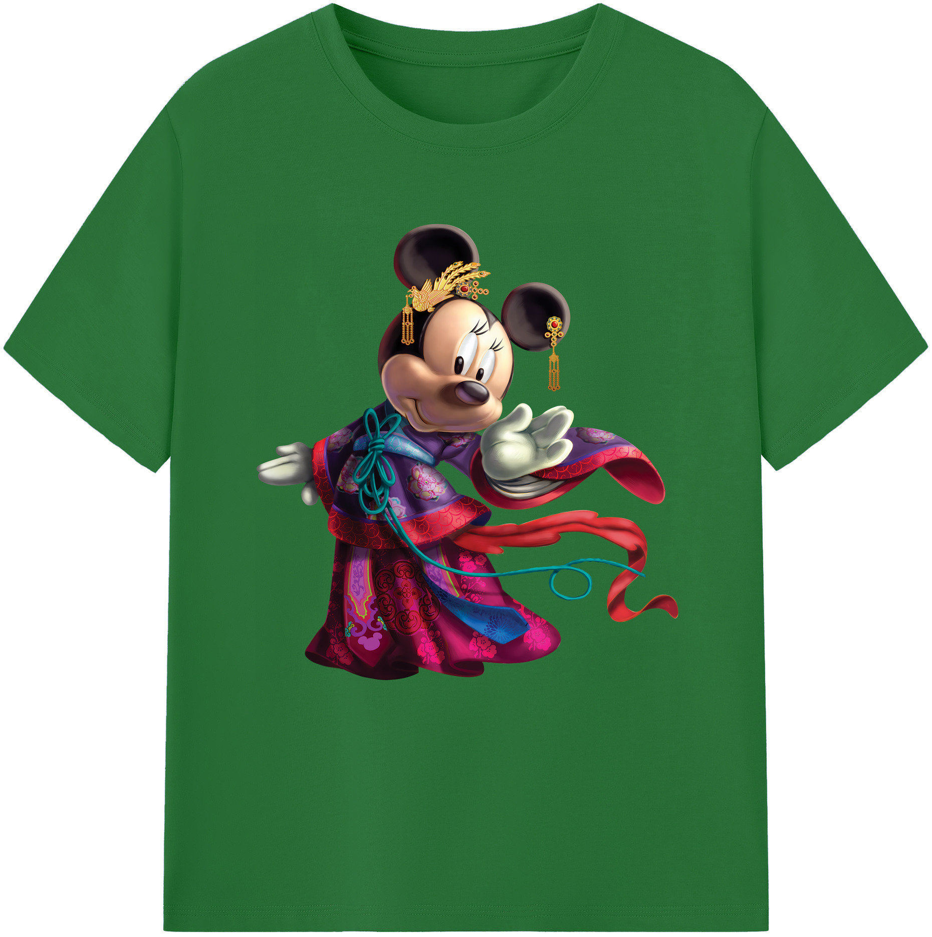 （画像用） ミッキーマウス Mickey Mouse 綿100％半袖Tシャツ（フロントプリント）
