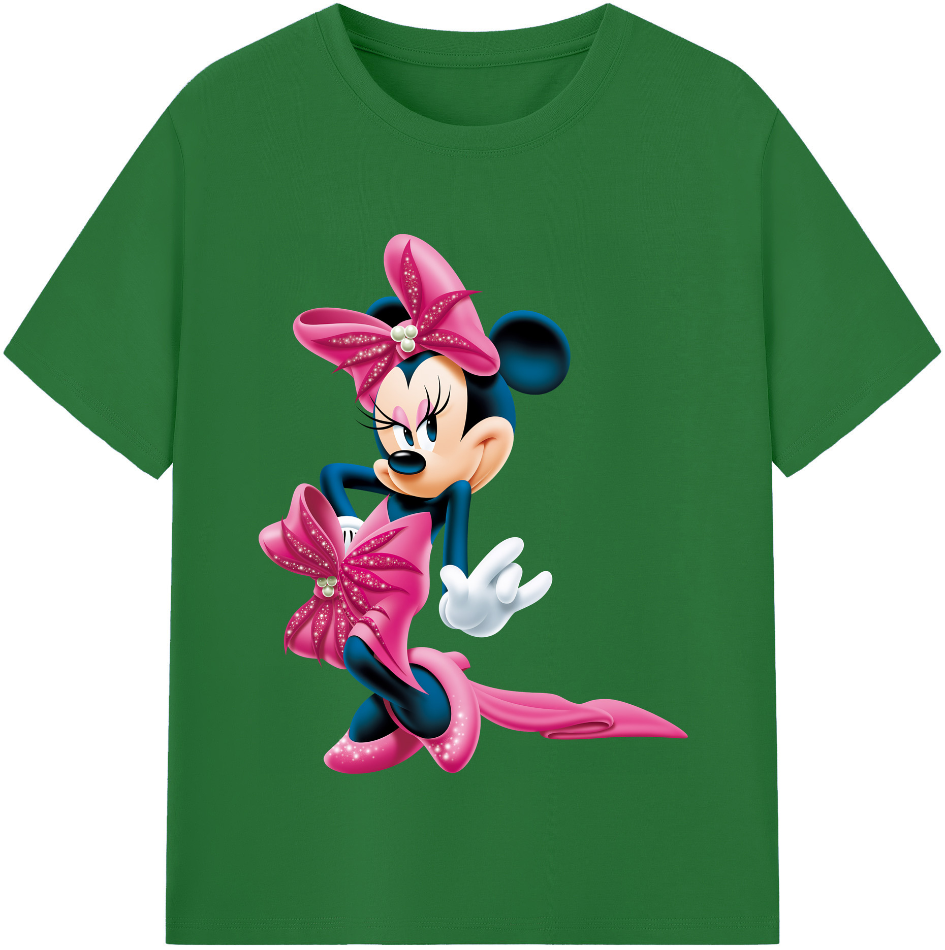 （画像用） ミッキーマウス Mickey Mouse 綿100％半袖Tシャツ（フロントプリント）