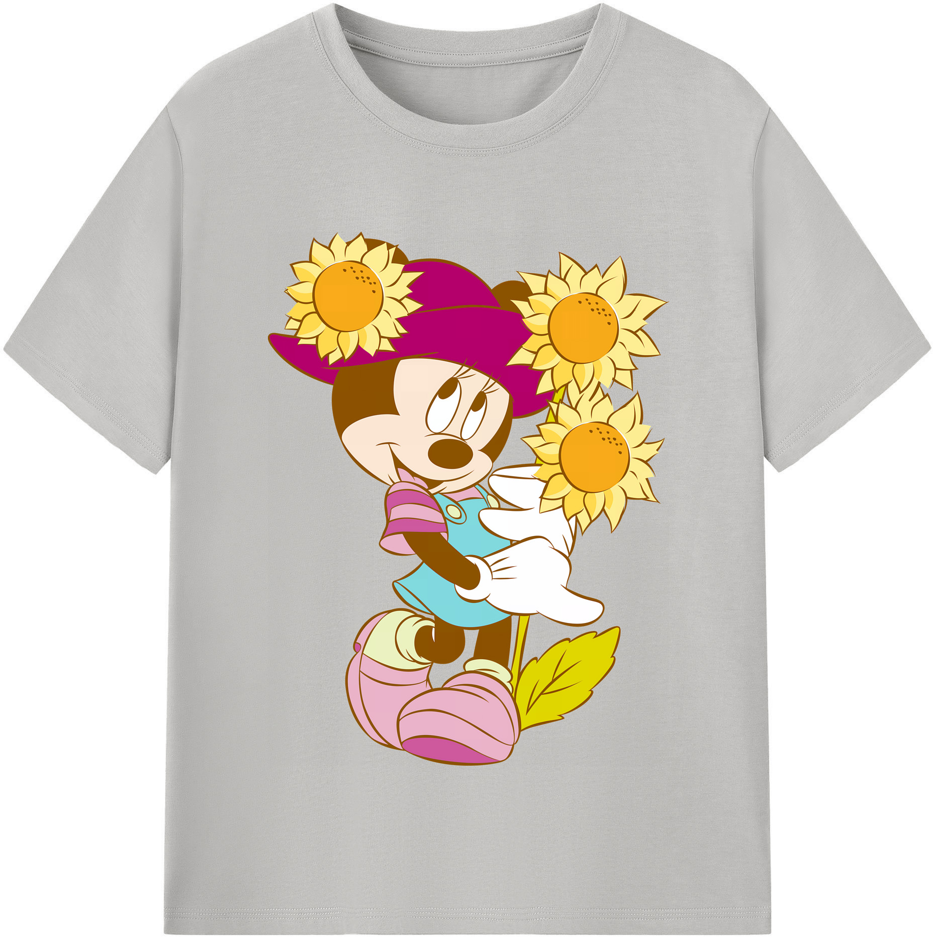（画像用） ミッキーマウス Mickey Mouse 綿100％半袖Tシャツ（フロントプリント）
