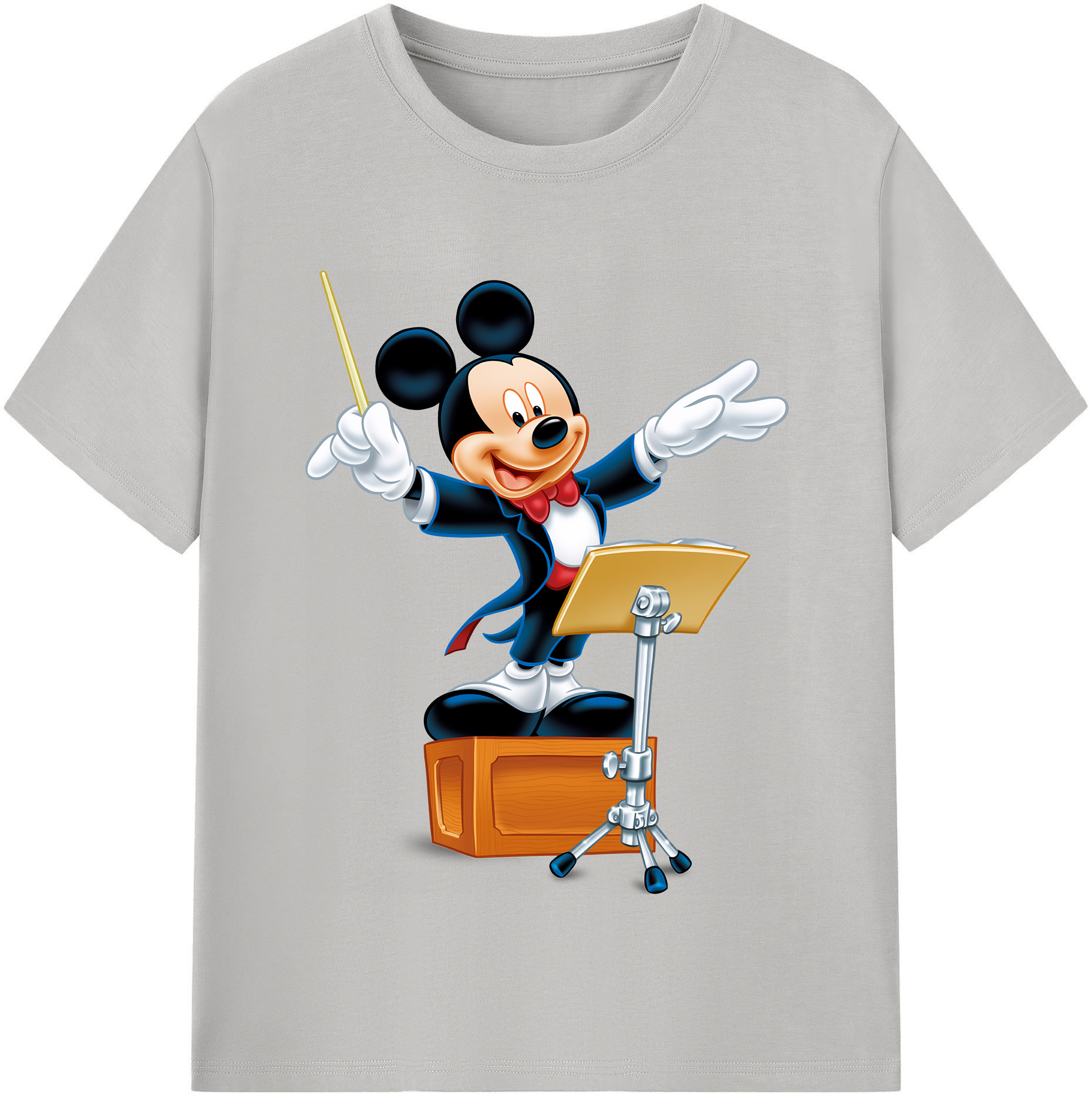 （画像用） ミッキーマウス Mickey Mouse 綿100％半袖Tシャツ（フロントプリント）