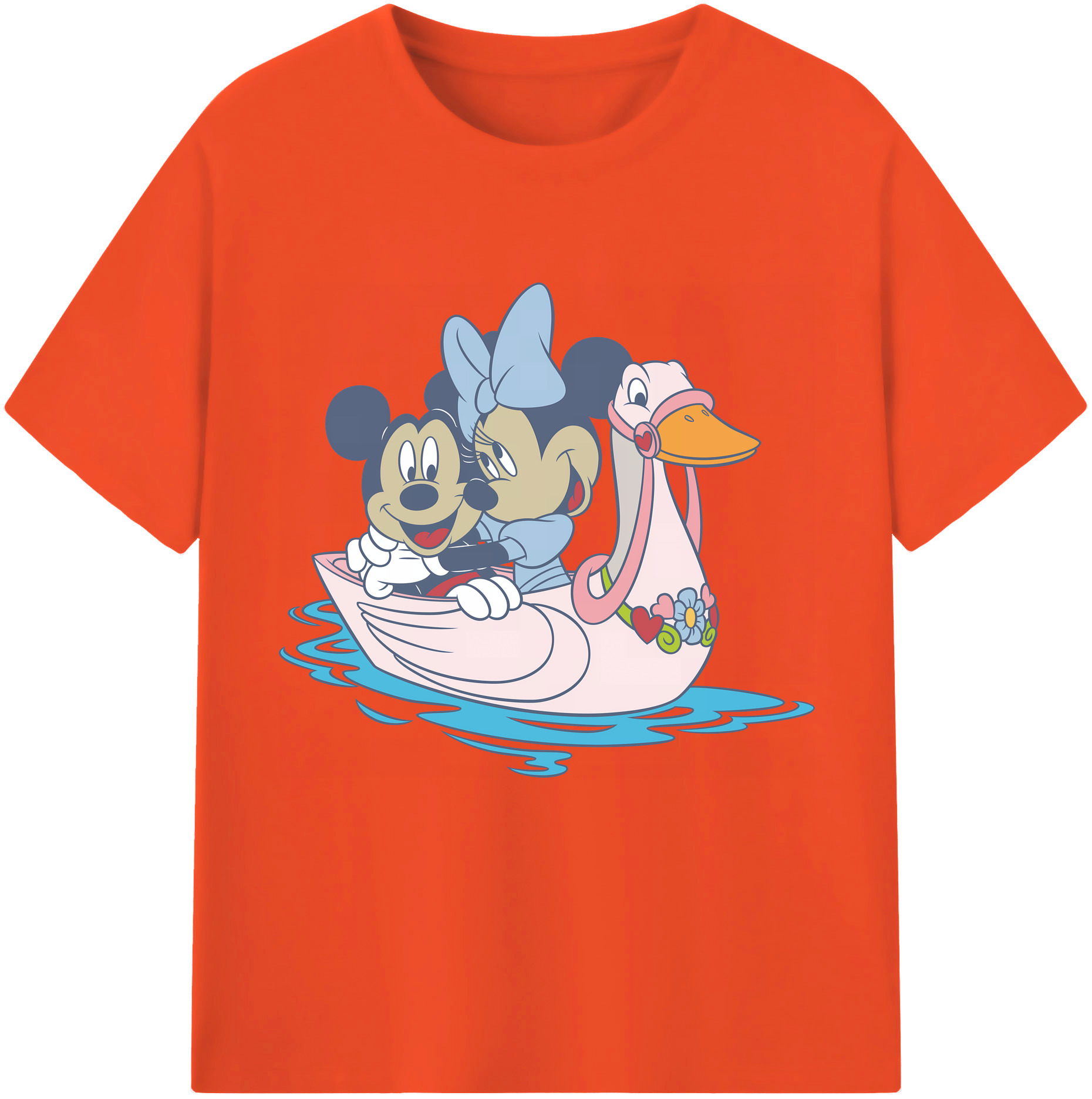 （画像用） ミッキーマウス Mickey Mouse 綿100％半袖Tシャツ（フロントプリント）