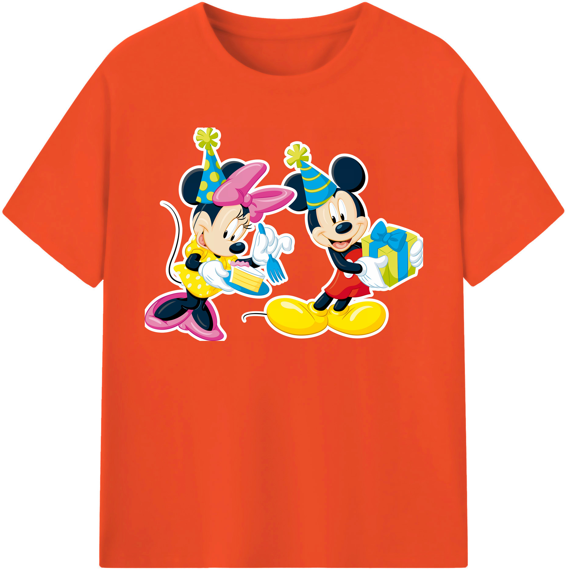 （画像用） ミッキーマウス Mickey Mouse 綿100％半袖Tシャツ（フロントプリント）