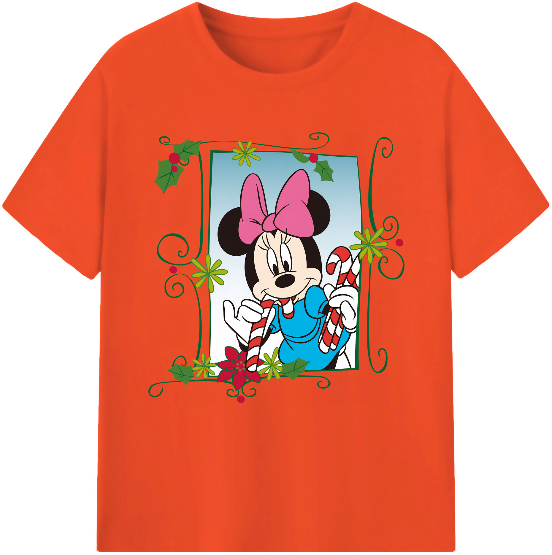 （画像用） ミッキーマウス Mickey Mouse 綿100％半袖Tシャツ（フロントプリント）