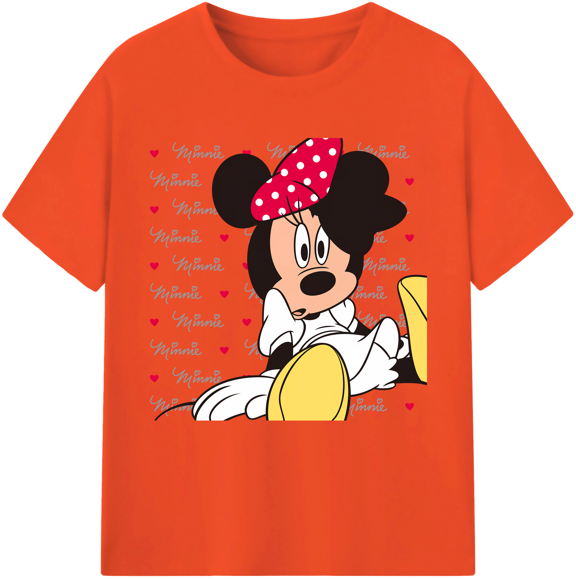（画像用） ミッキーマウス Mickey Mouse 綿100％半袖Tシャツ（フロントプリント）