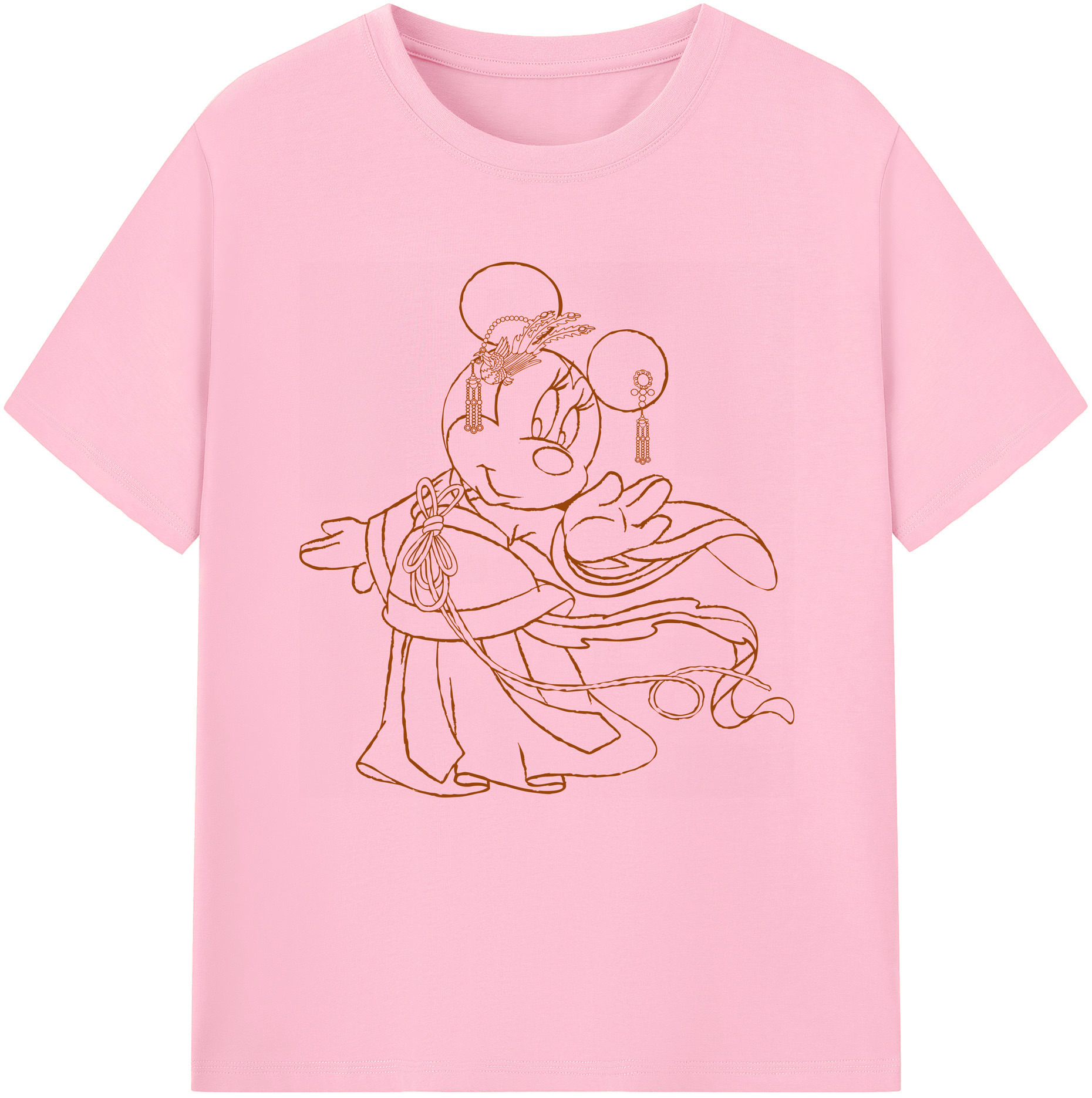 （画像用） ミッキーマウス Mickey Mouse 綿100％半袖Tシャツ（フロントプリント）