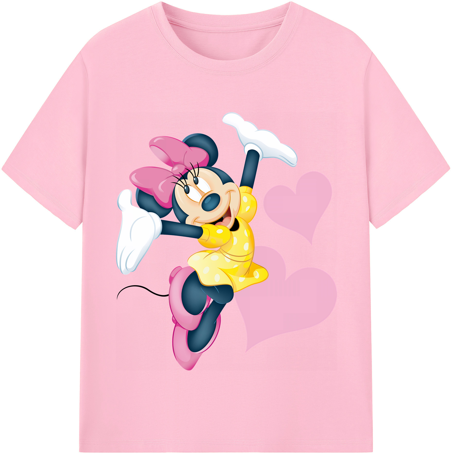（画像用） ミッキーマウス Mickey Mouse 綿100％半袖Tシャツ（フロントプリント）