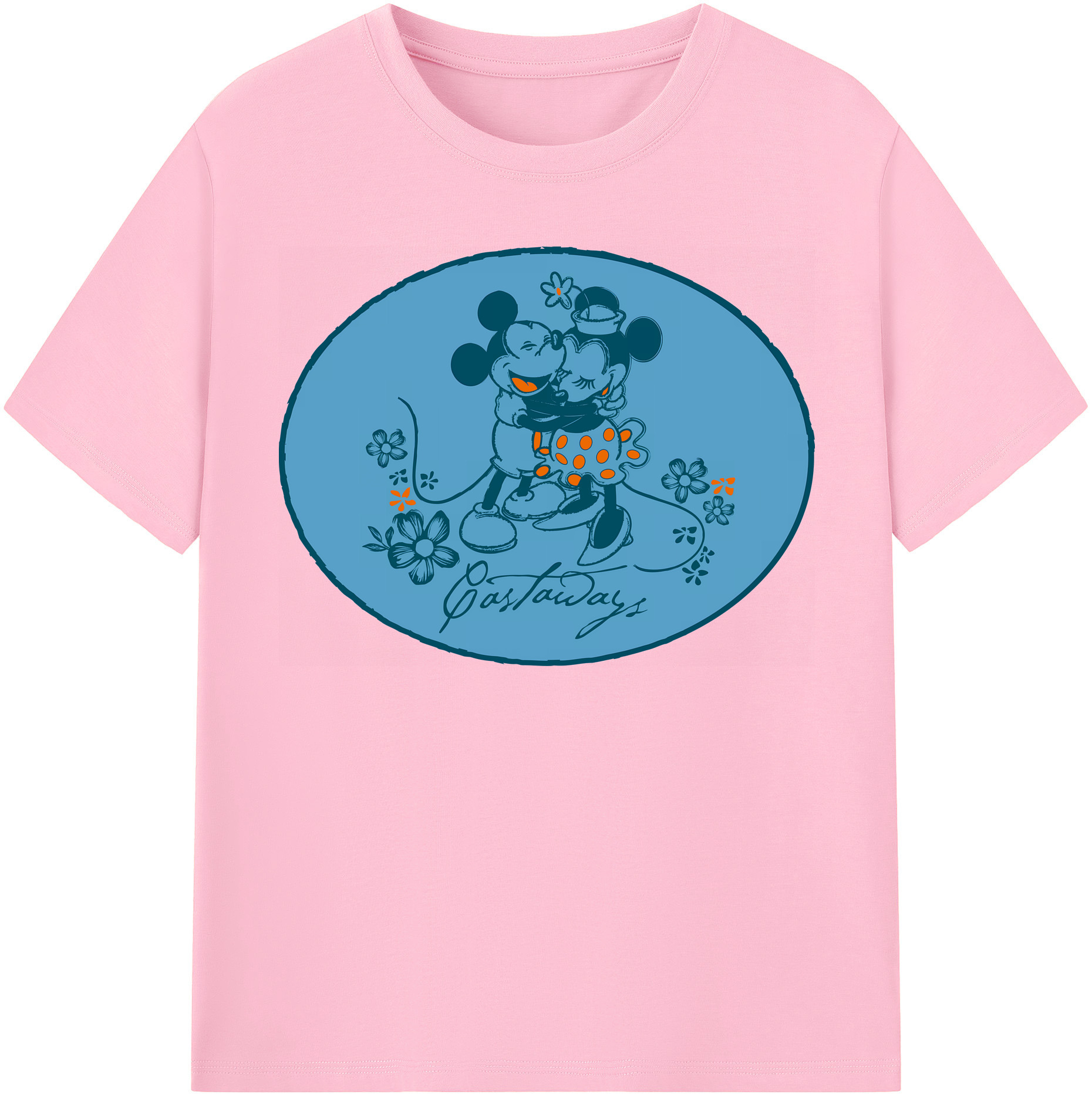 （画像用） ミッキーマウス Mickey Mouse 綿100％半袖Tシャツ（フロントプリント）