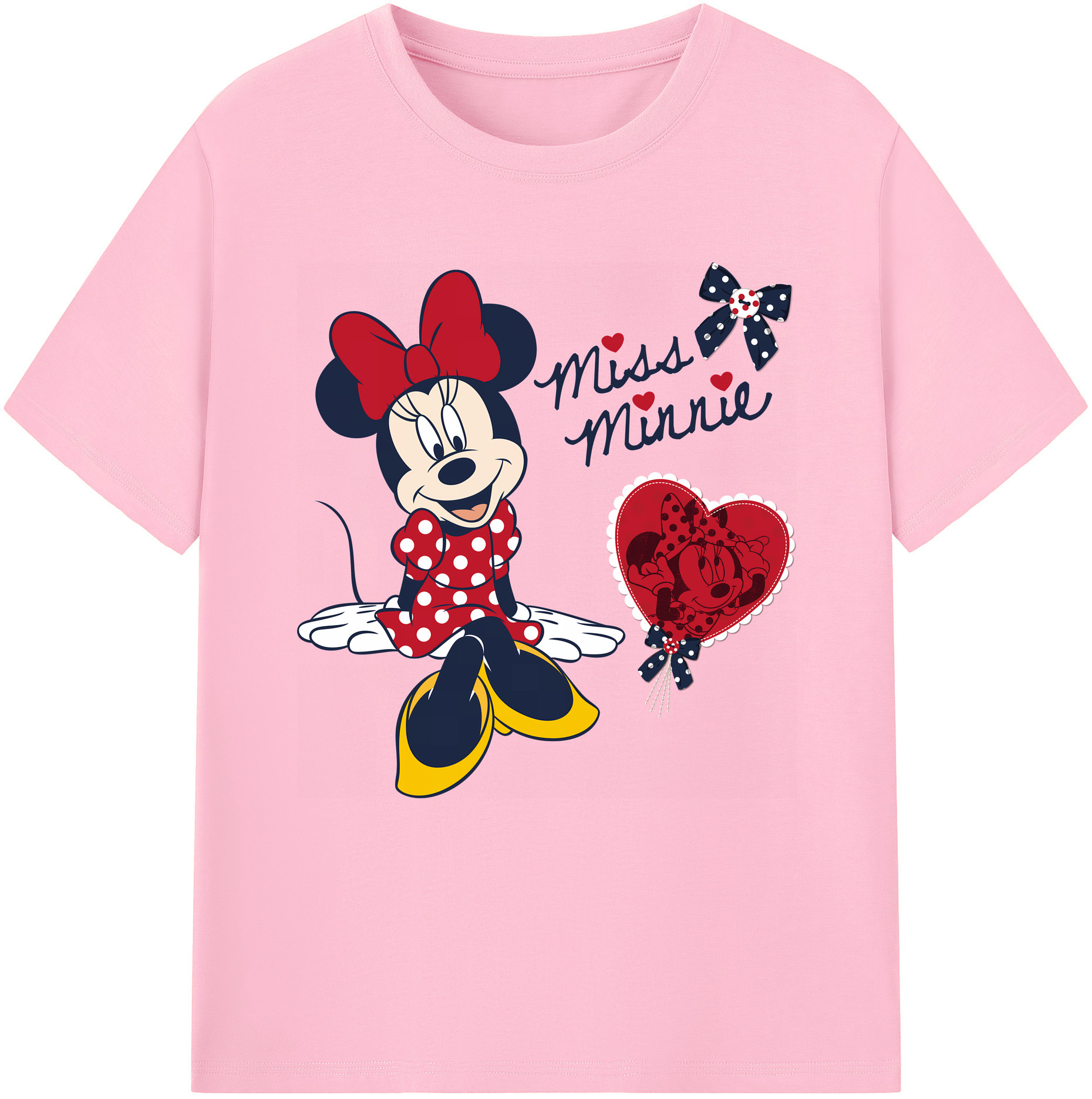 （画像用） ミッキーマウス Mickey Mouse 綿100％半袖Tシャツ（フロントプリント）