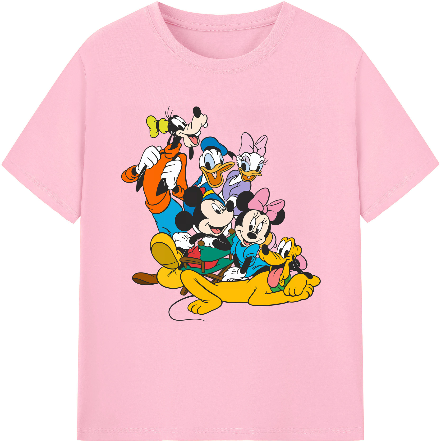 （画像用） ミッキーマウス Mickey Mouse 綿100％半袖Tシャツ（フロントプリント）