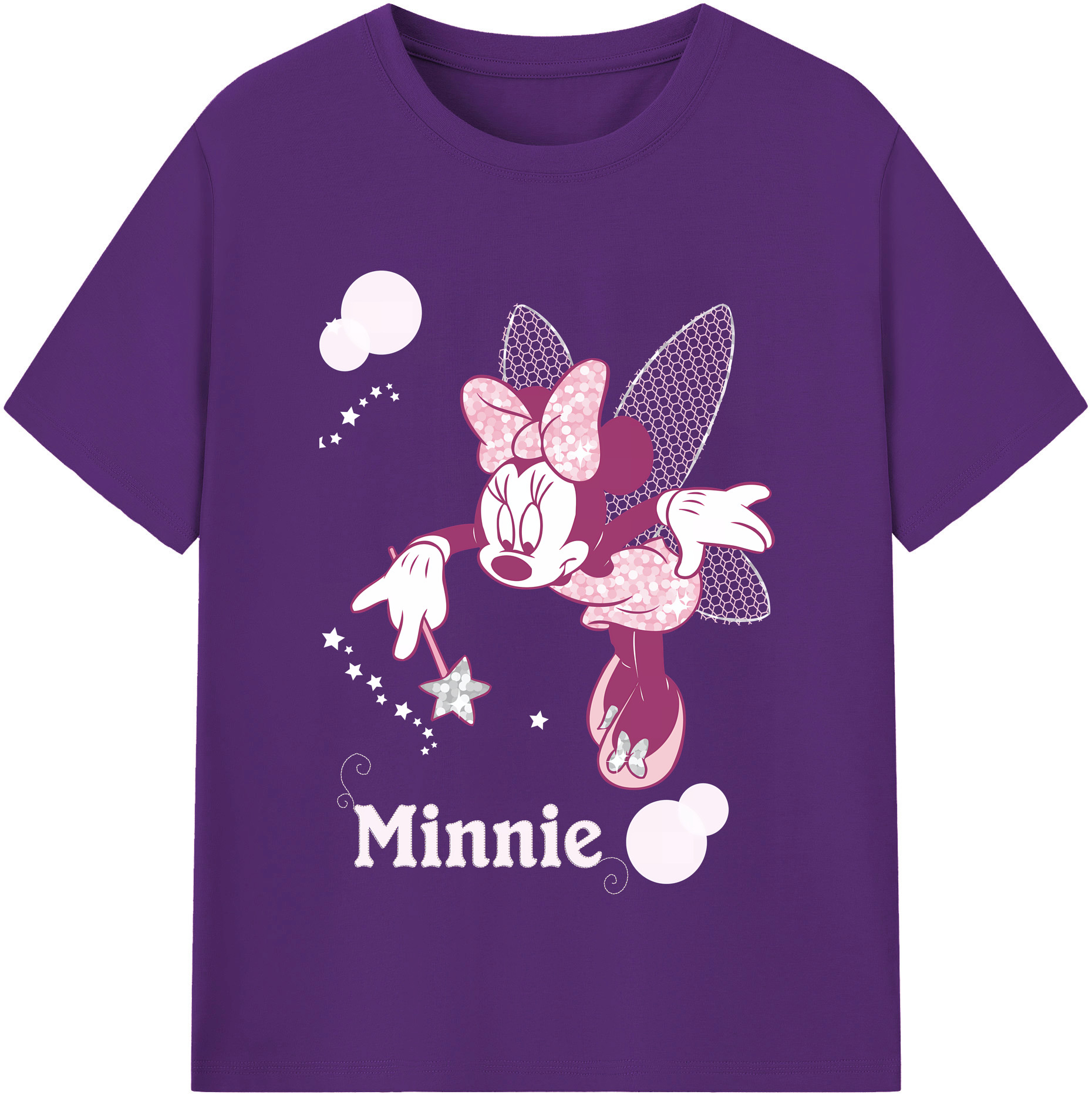 （画像用） ミッキーマウス Mickey Mouse 綿100％半袖Tシャツ（フロントプリント）