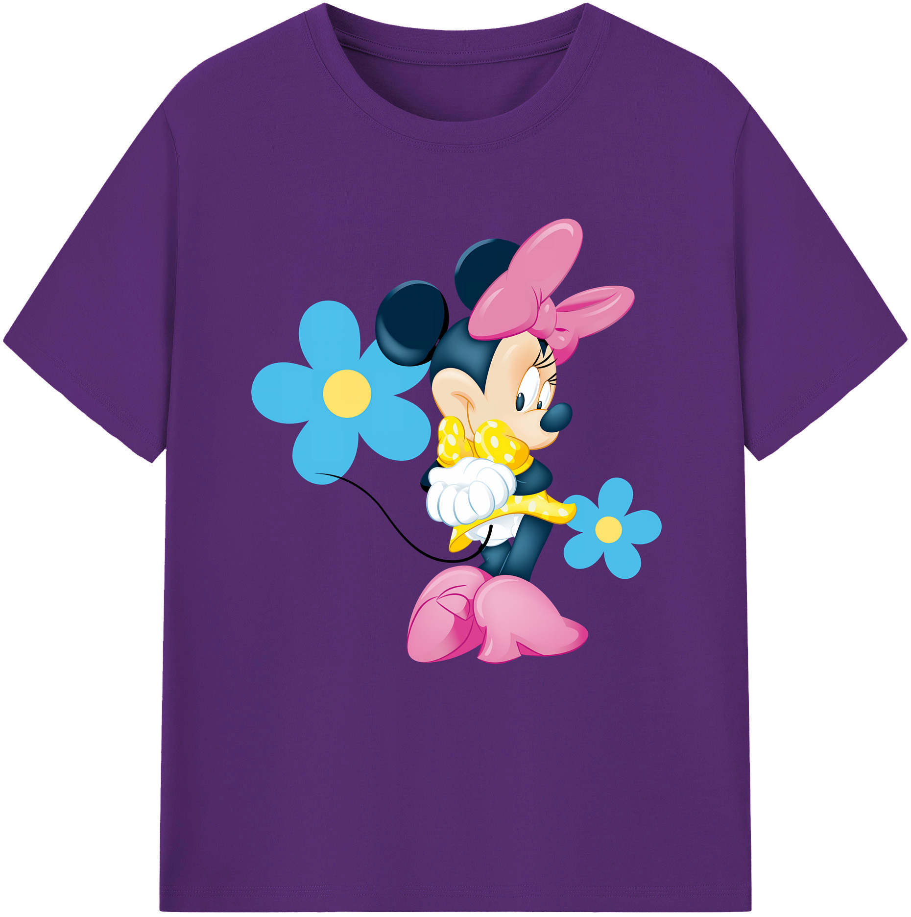（画像用） ミッキーマウス Mickey Mouse 綿100％半袖Tシャツ（フロントプリント）