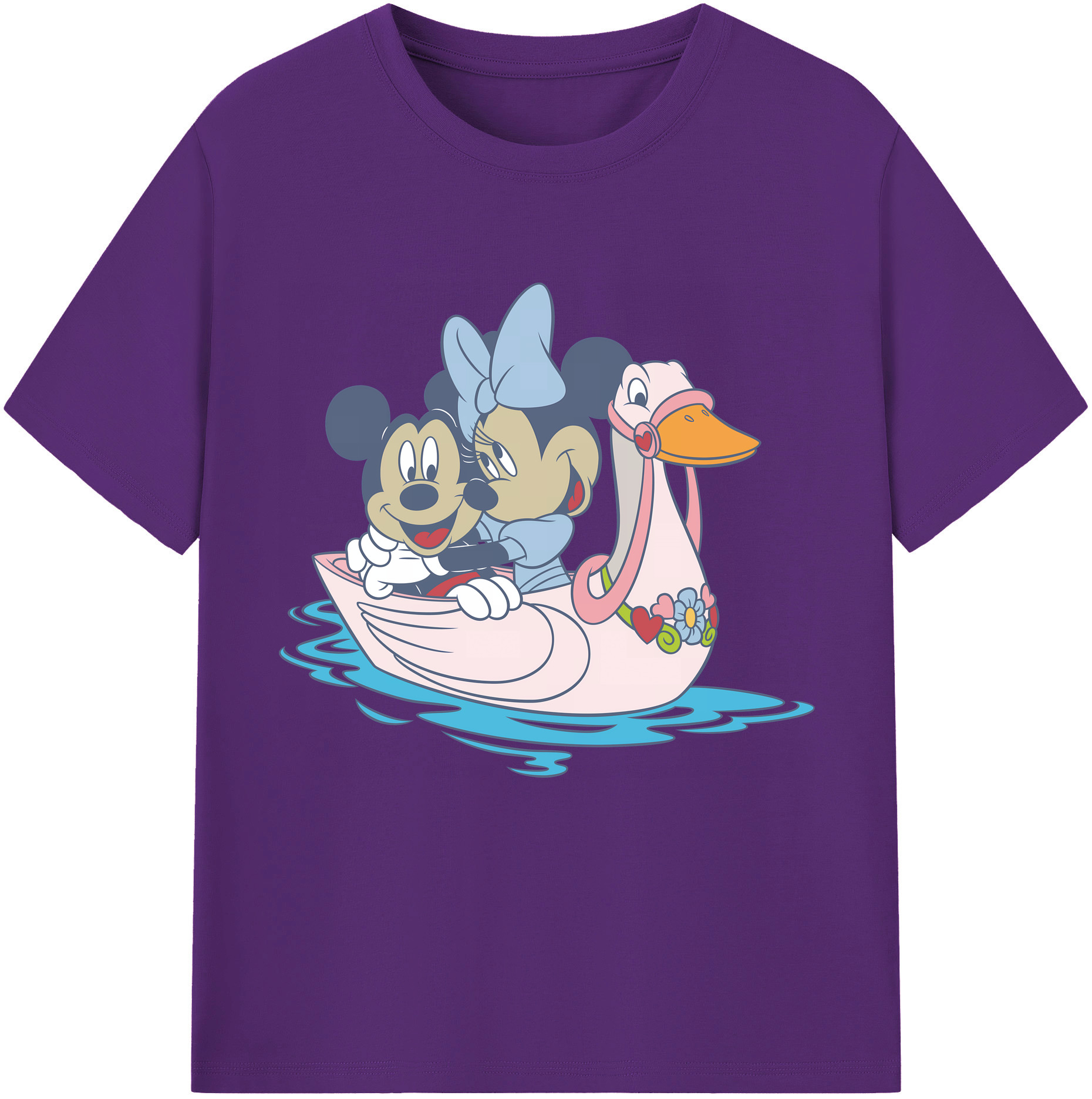 （画像用） ミッキーマウス Mickey Mouse 綿100％半袖Tシャツ（フロントプリント）