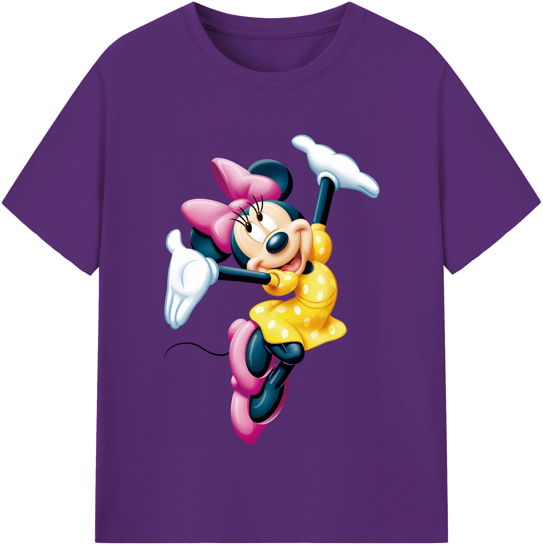 （画像用） ミッキーマウス Mickey Mouse 綿100％半袖Tシャツ（フロントプリント）